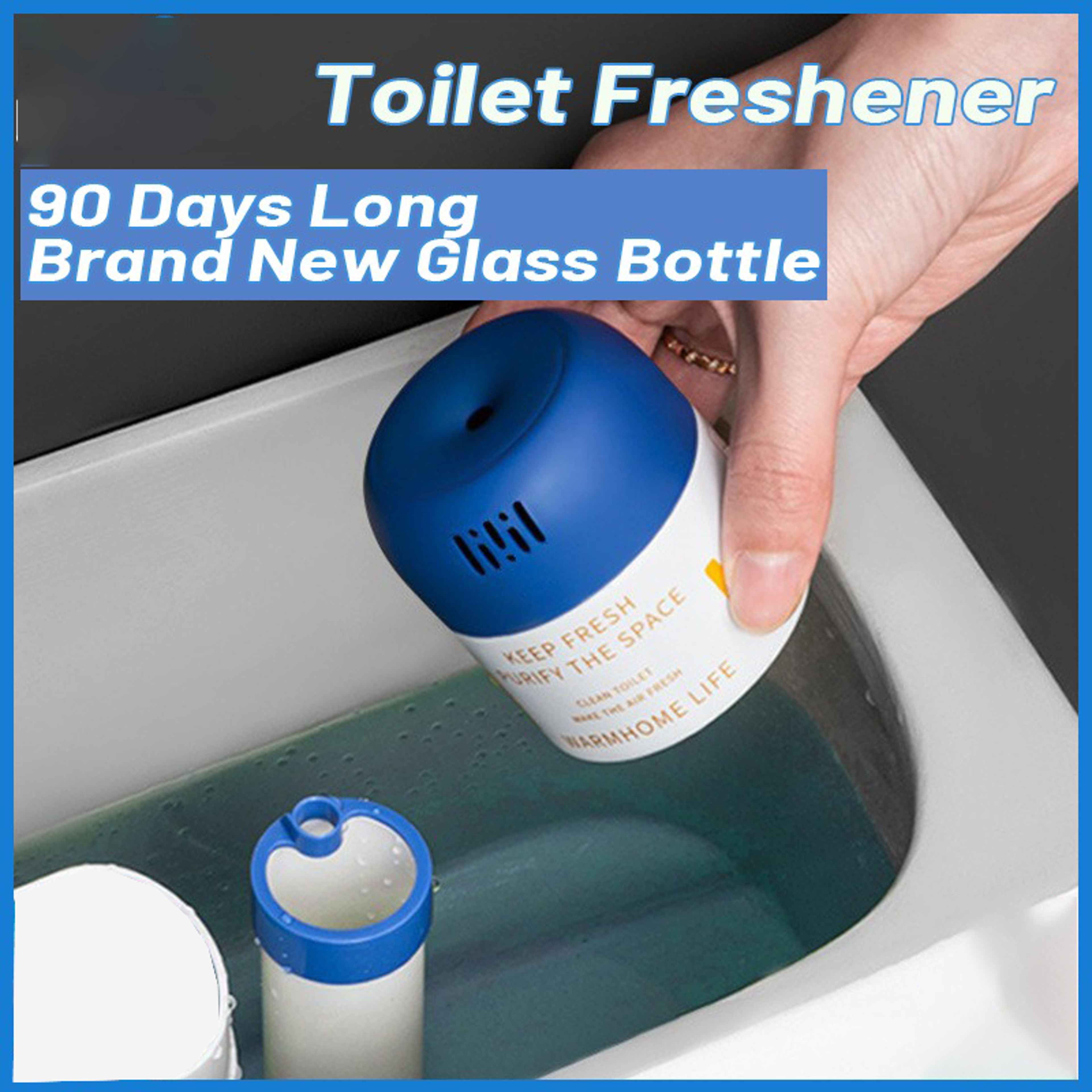long lasting toilet cleaner tablets blue in tank limescale remover fresh scent