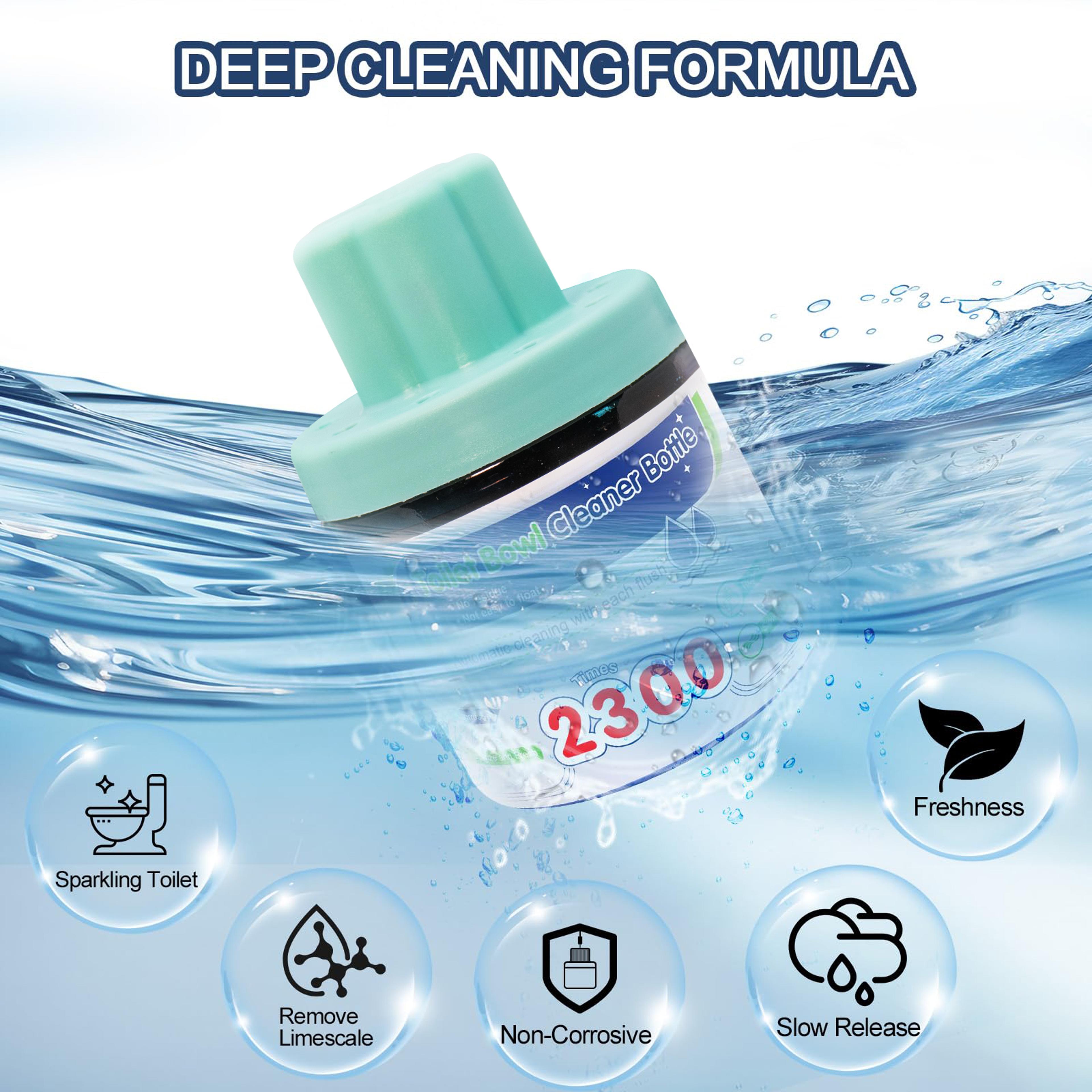 Automatic Blue Toilet Bowl Cleaner Tablets Long Lasting Fresh  Septic Safe Cleaning System 4