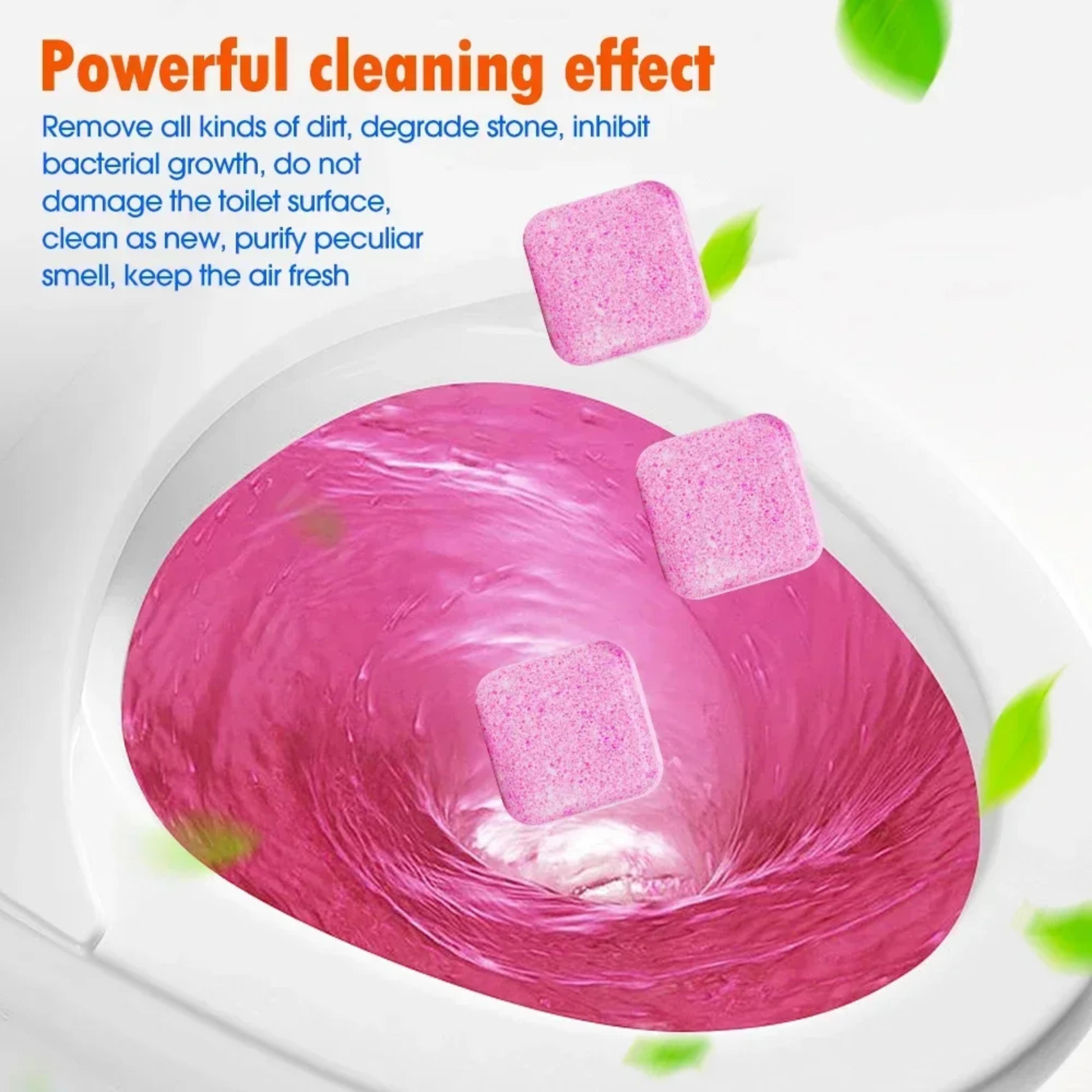 PowerFizz Toilet Cleaning Tablets Effervescent Toilet Bowl Cleaner For Odor Removal  Stain Defense 2