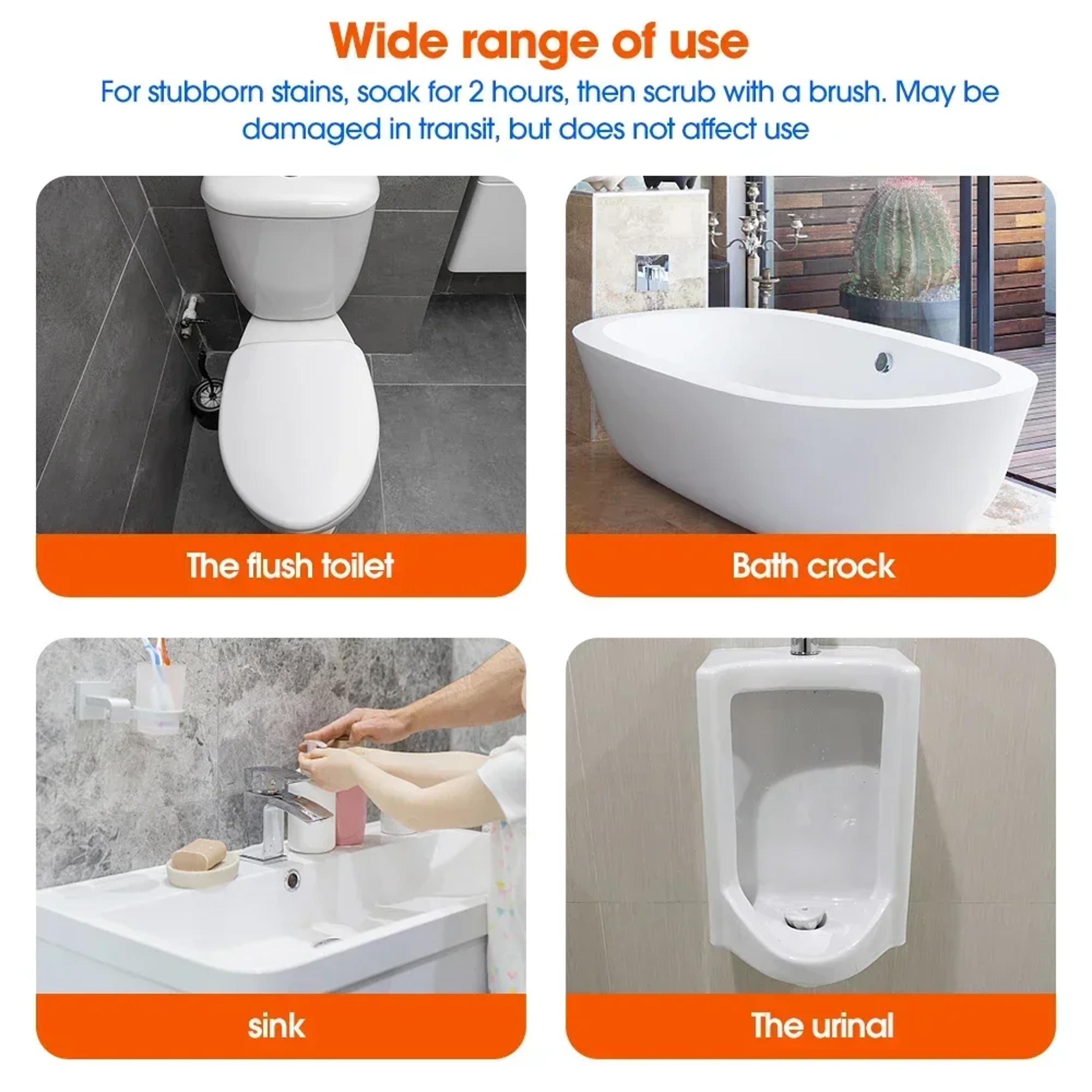 PowerFizz Toilet Cleaning Tablets Effervescent Toilet Bowl Cleaner For Odor Removal  Stain Defense 5