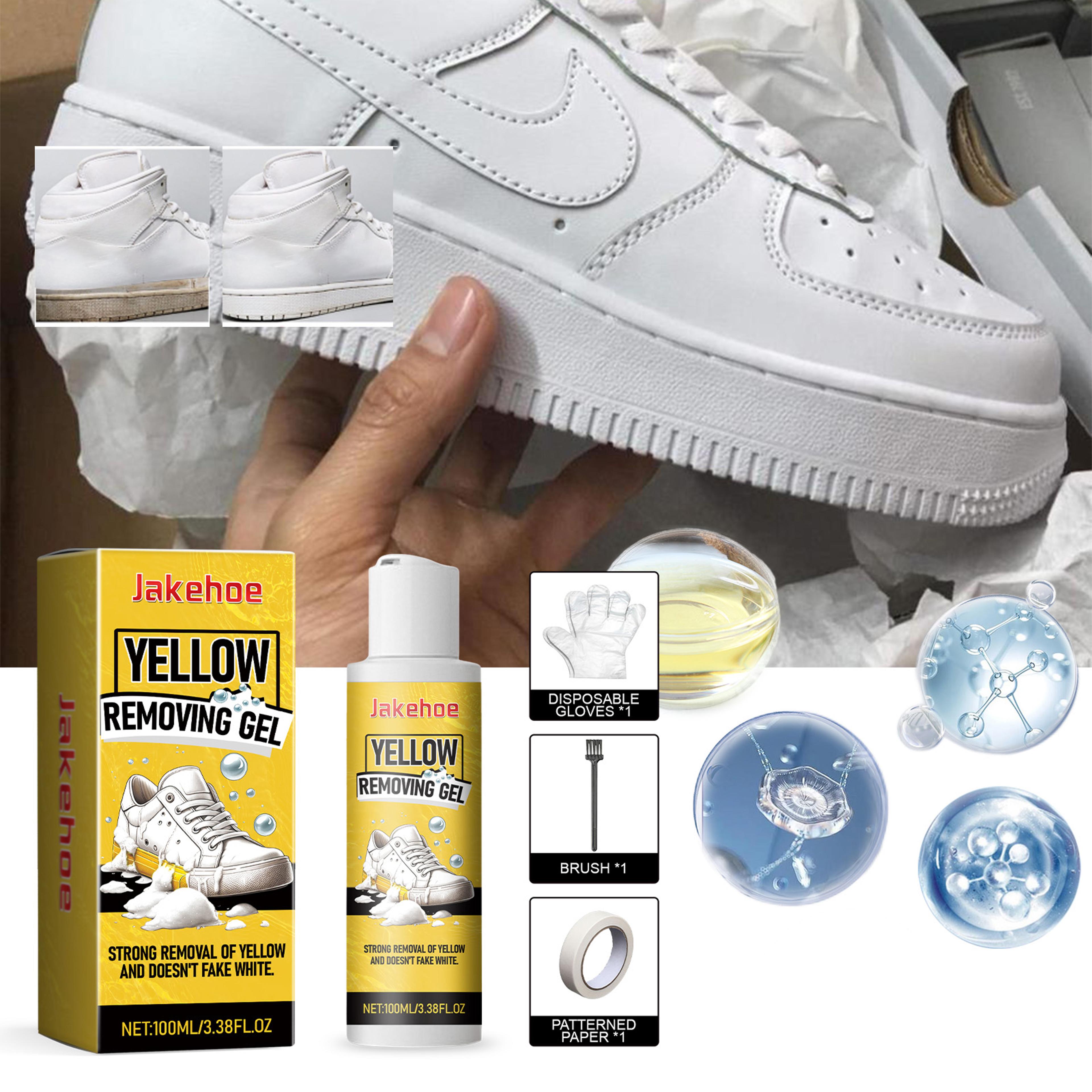 white shoe cleaner gel kit sneaker whitening & yellow edge remover