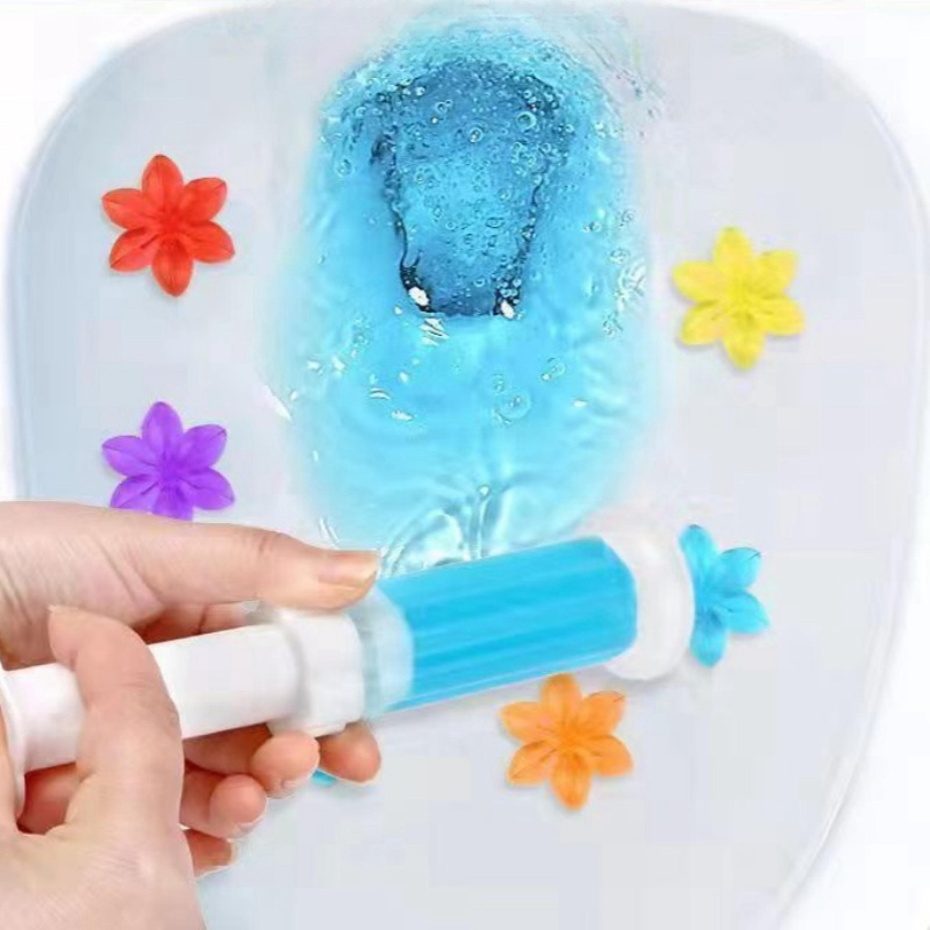 floral gel toilet bowl freshener cleaner long lasting bathroom deodorizer