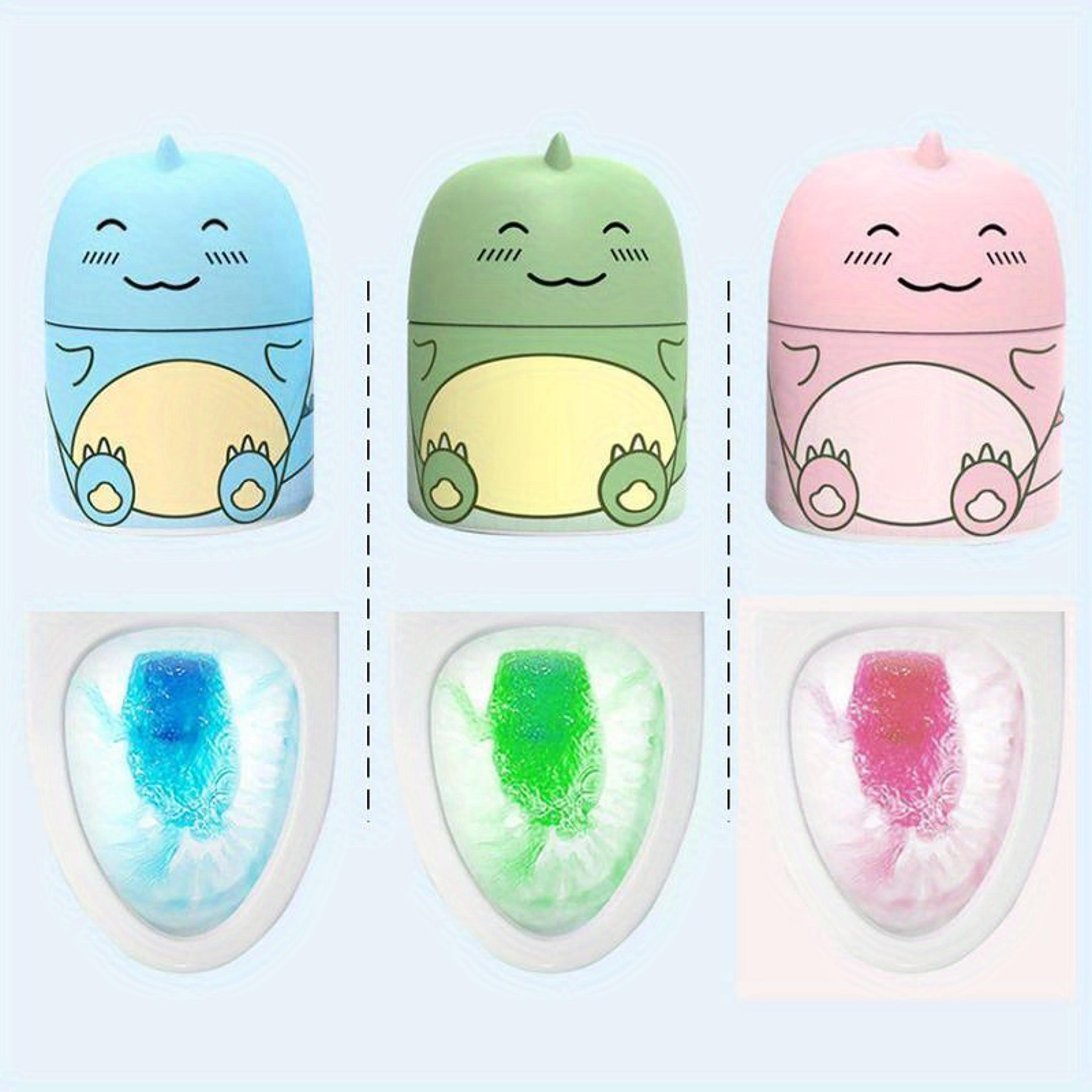 dinosaur toilet tank cleaner bottle with fresh scent automatic freshener