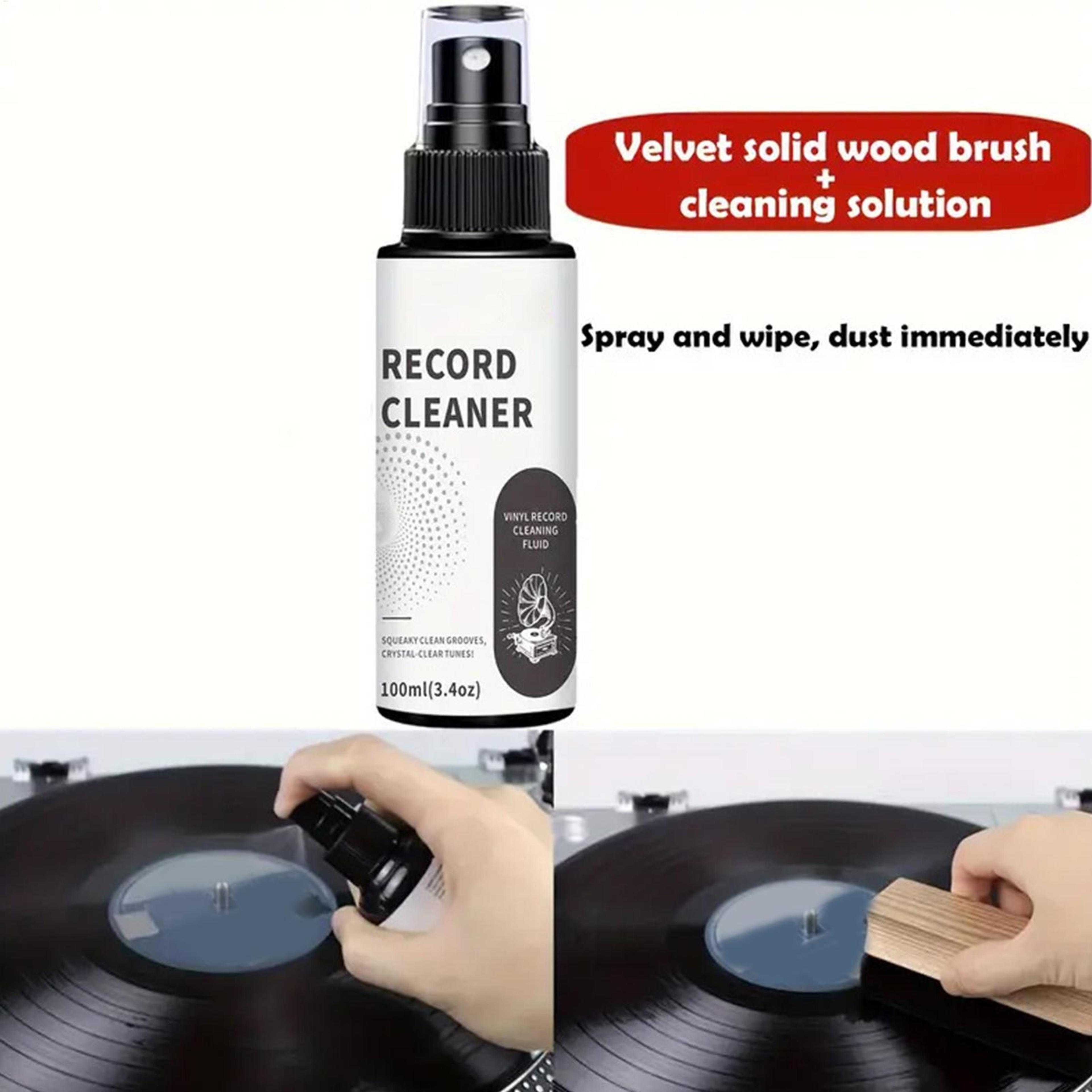 Premium Vinyl Record Cleaning Kit With Spray Solution  Microfiber Cloth For Deep LP Care 3