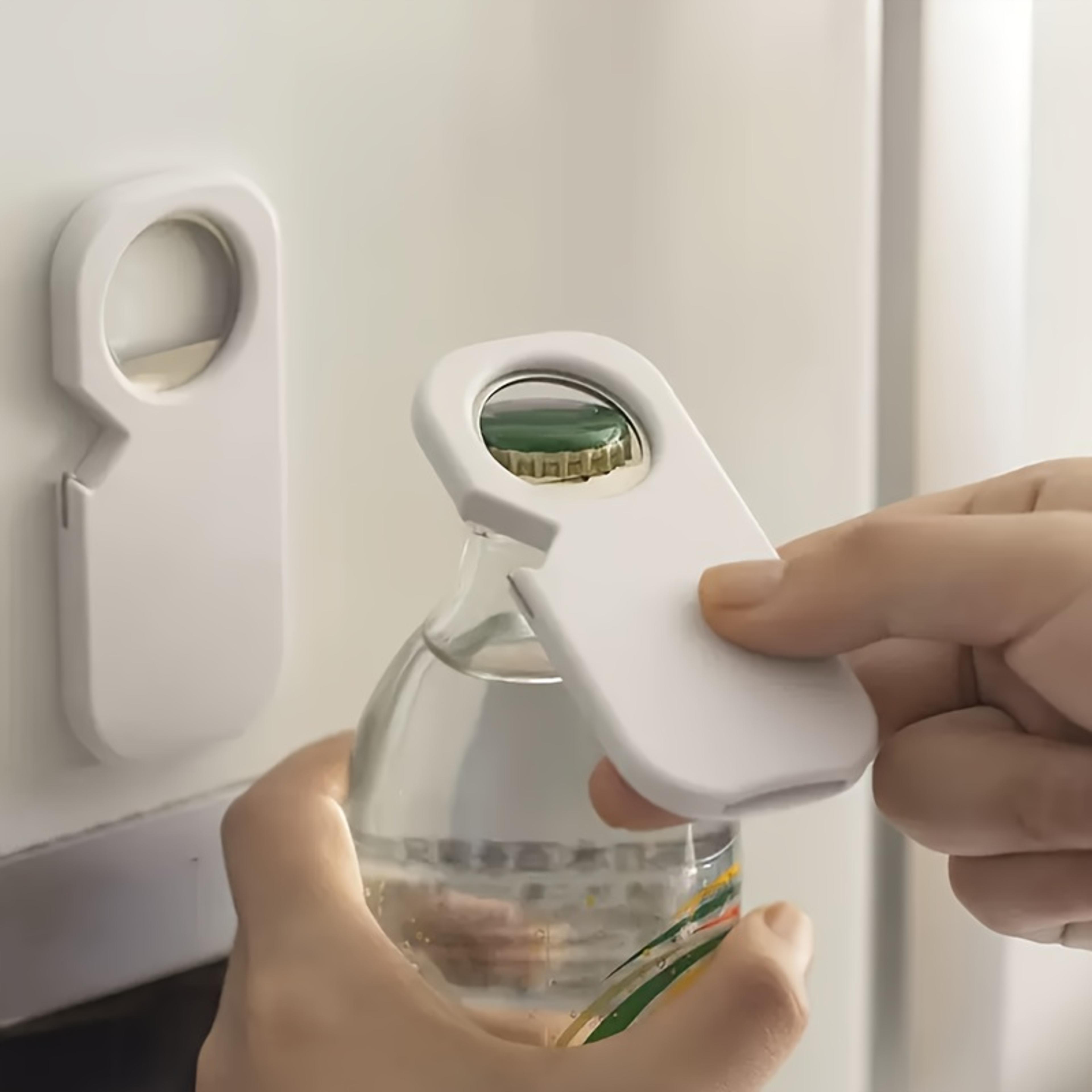 magnetic bottle opener and can opener for easy grip soda and beer opening