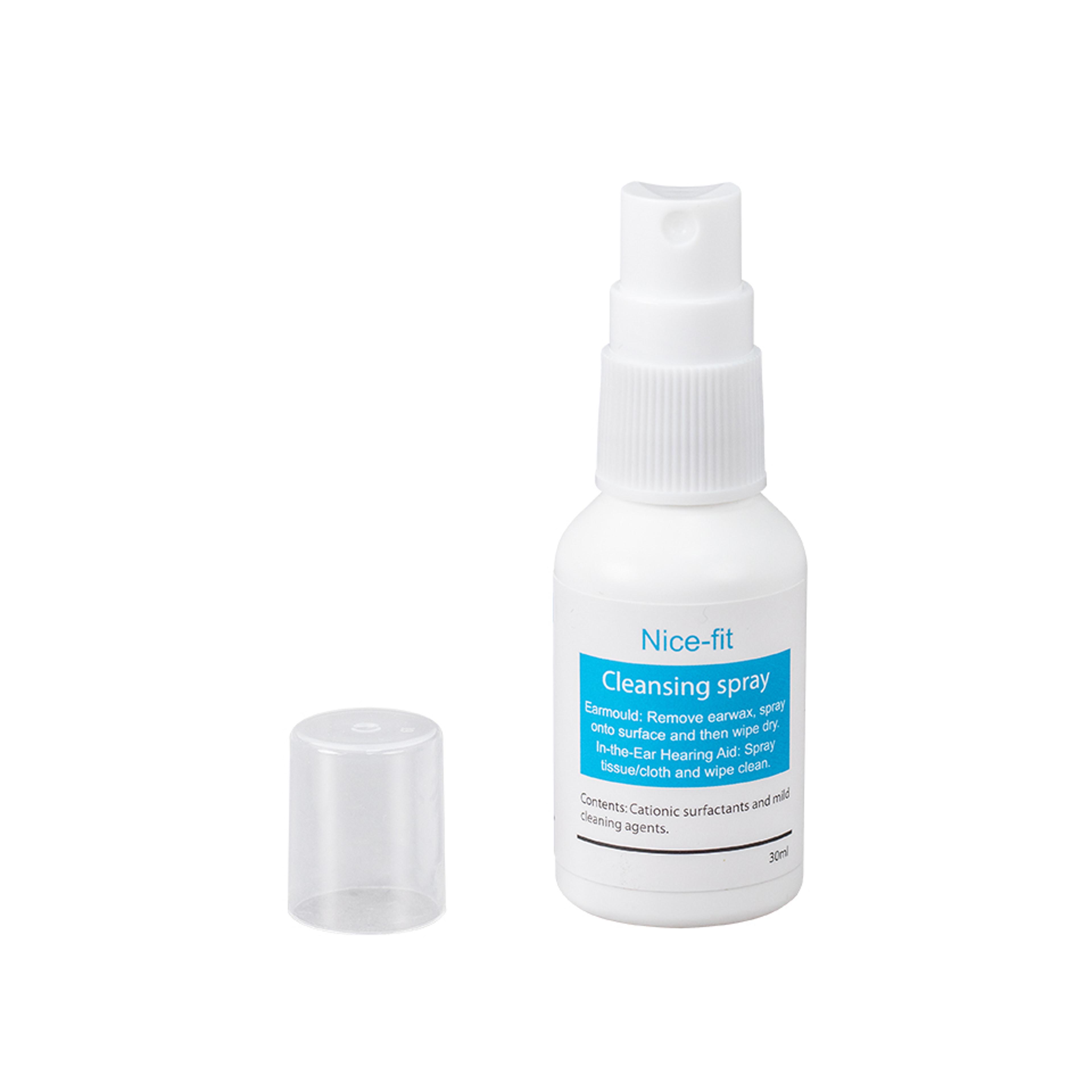 nice fit hearing aid cleaning spray antibacterial earmold cleaner
