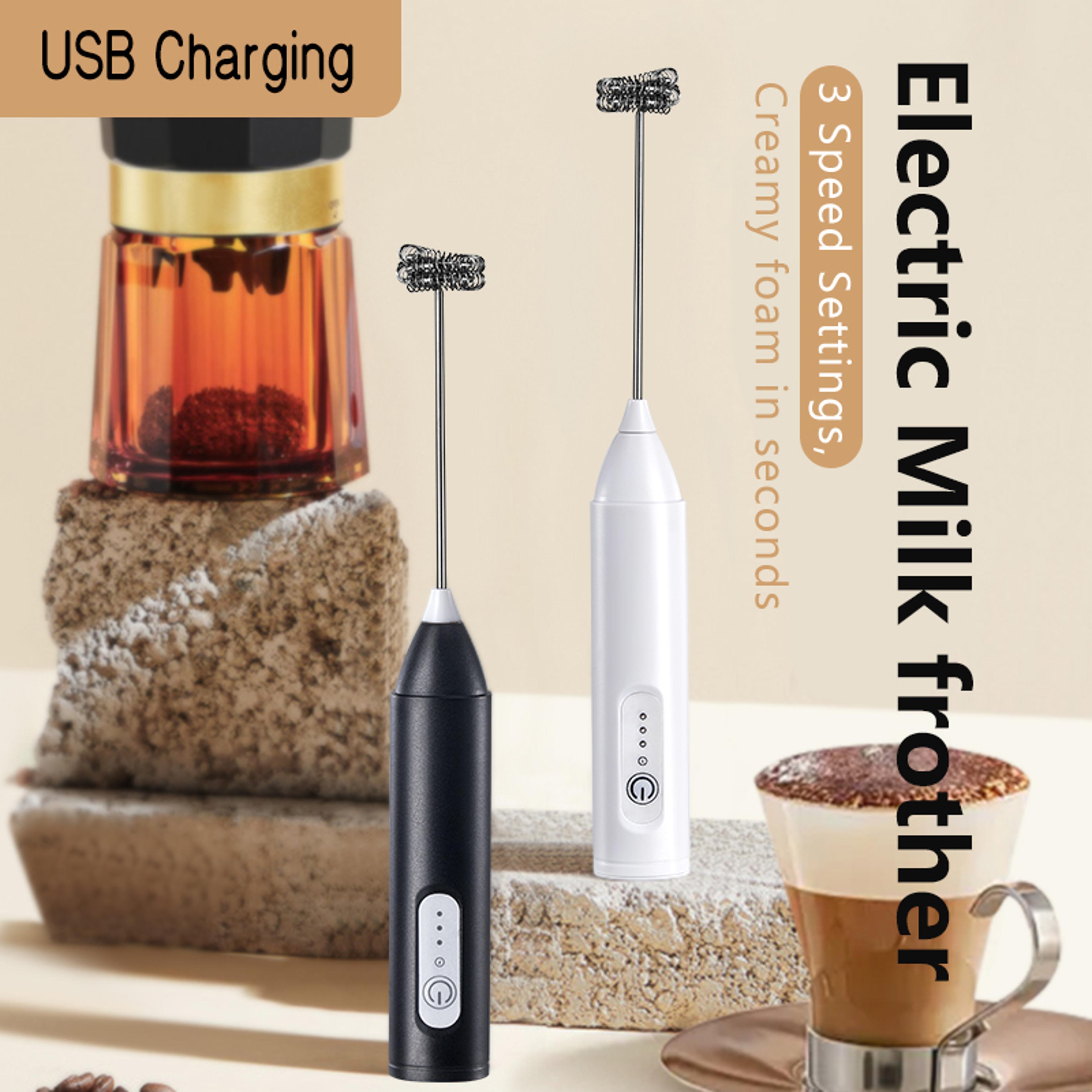 baristablend electric milk frother usb rechargeable coffee foam maker
