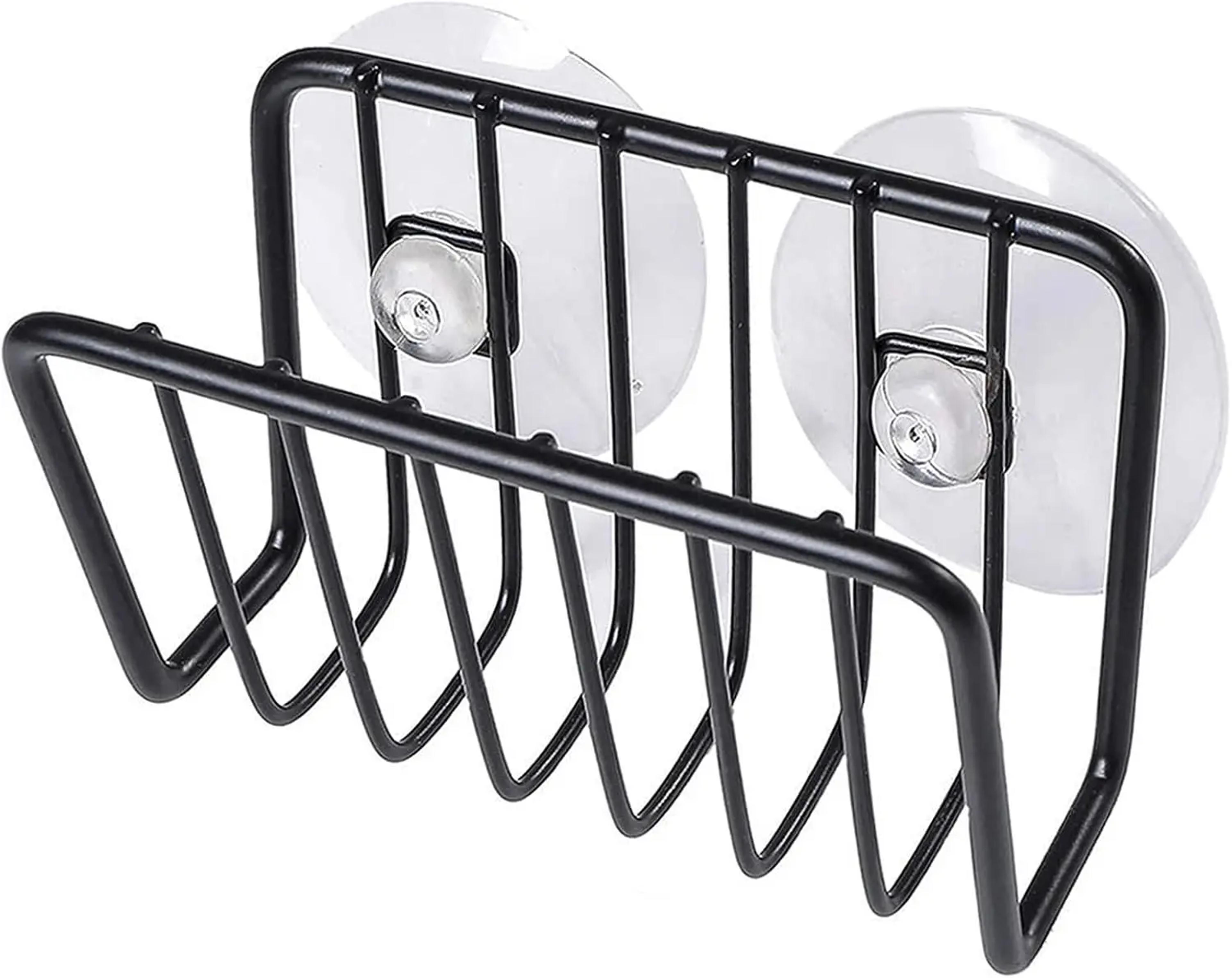 Stainless Steel Sponge Holder For Kitchen Sink With Suction Cup Drainage Caddy 3