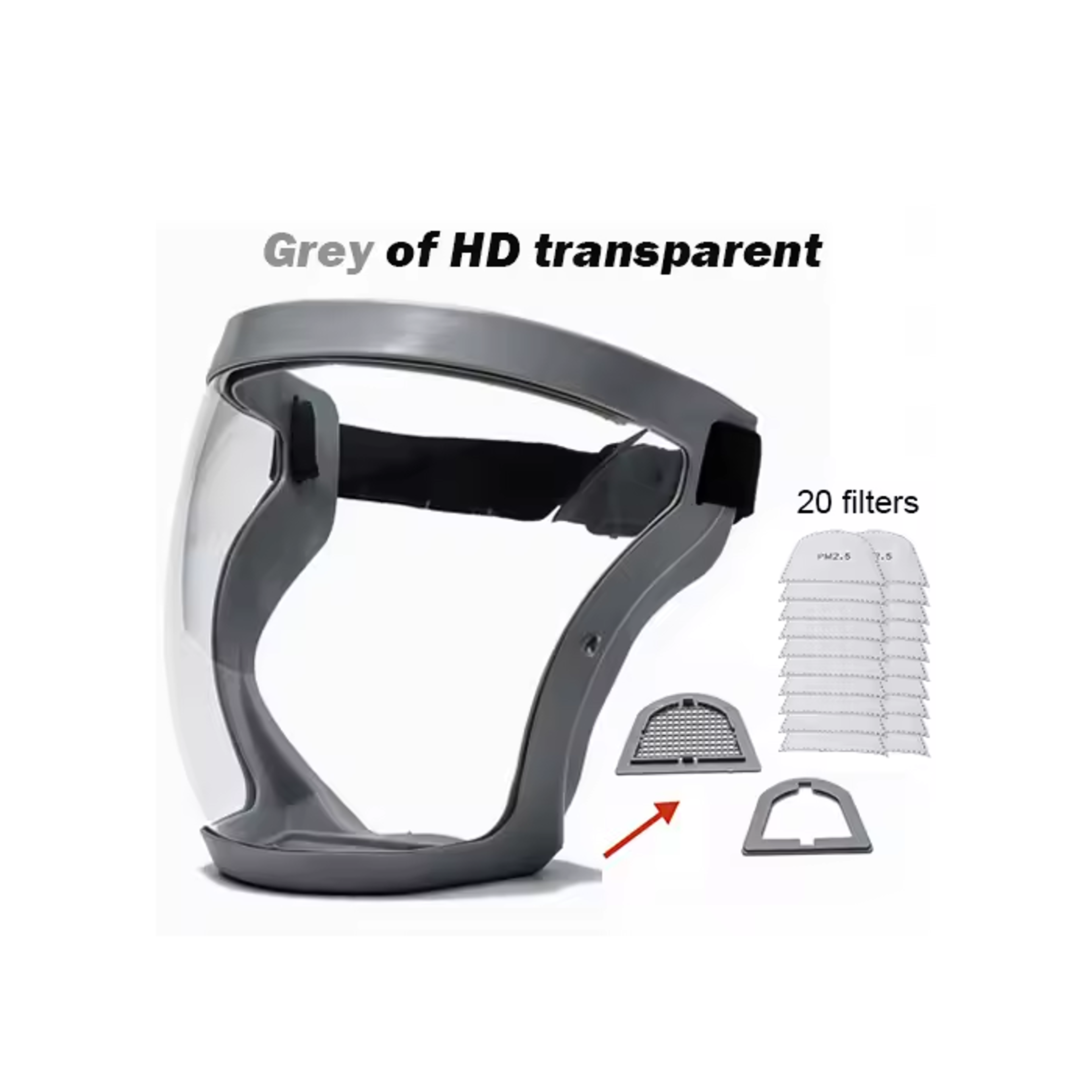 ClearGuard Full Face Safety Shield Mask For Kitchen Workshop  Daily Protection 7