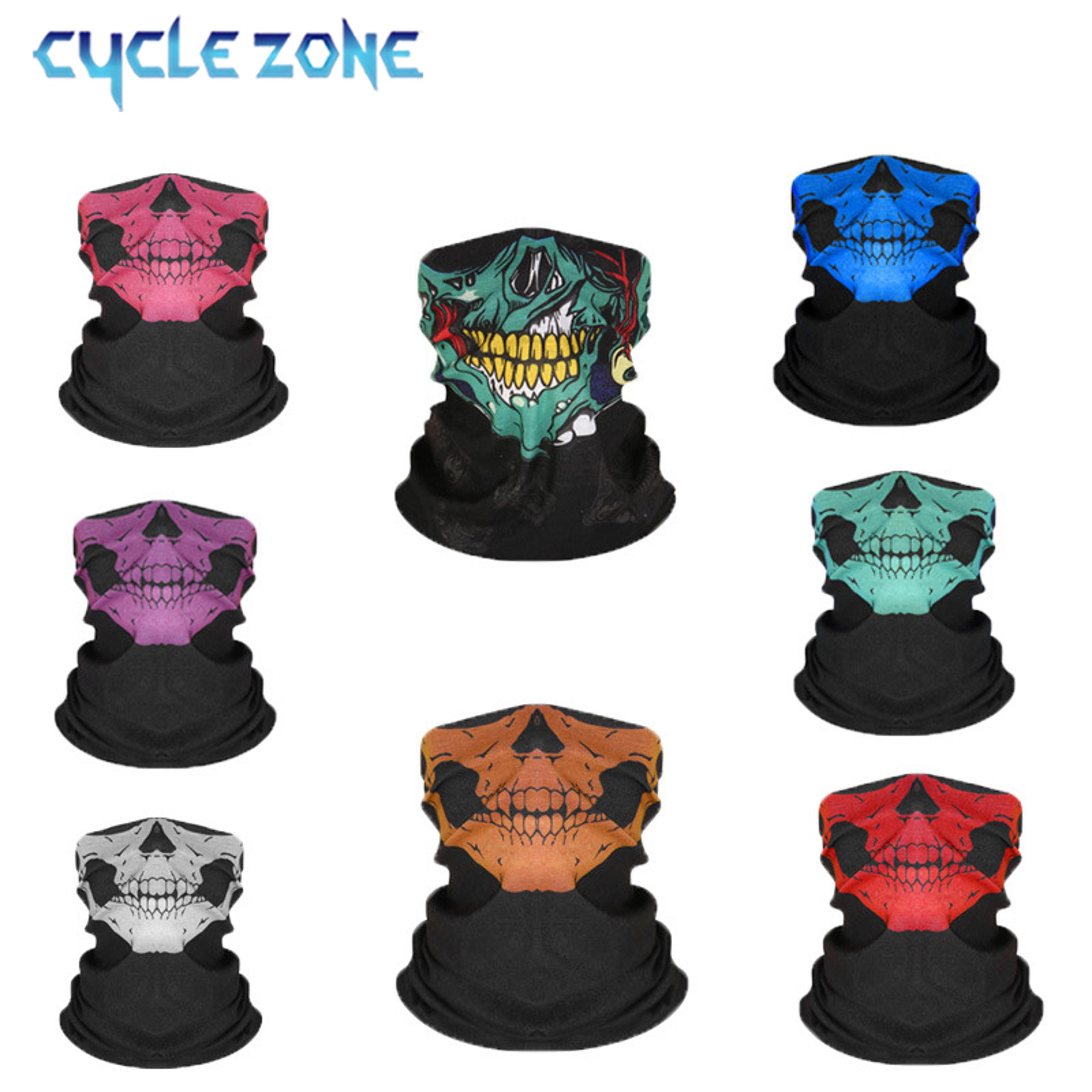 ghost skull cycling balaclava breathable face mask for mtb, motorcycle & outdoor sports