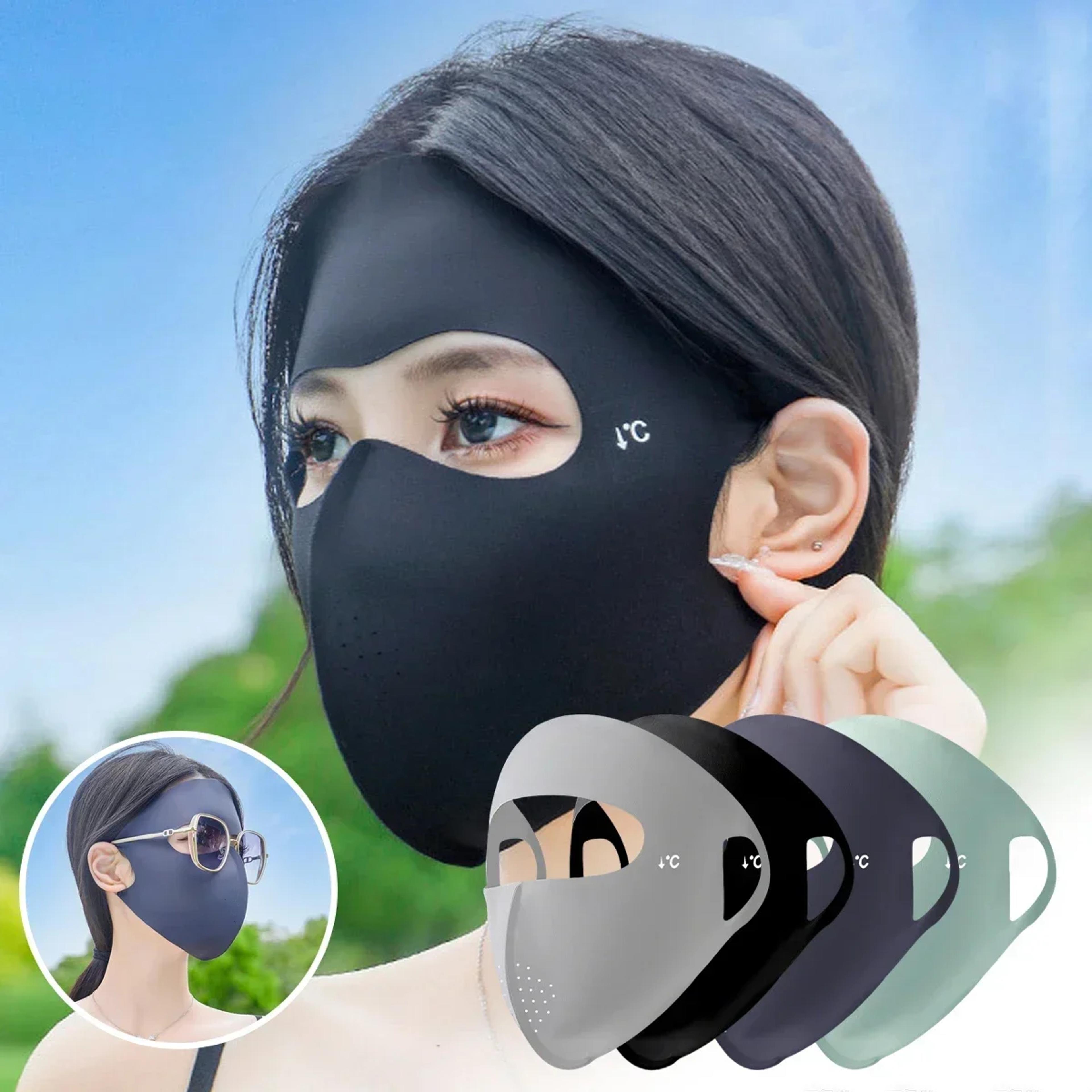 uv protection face mask for women breathable summer face cover for hiking cycling & running