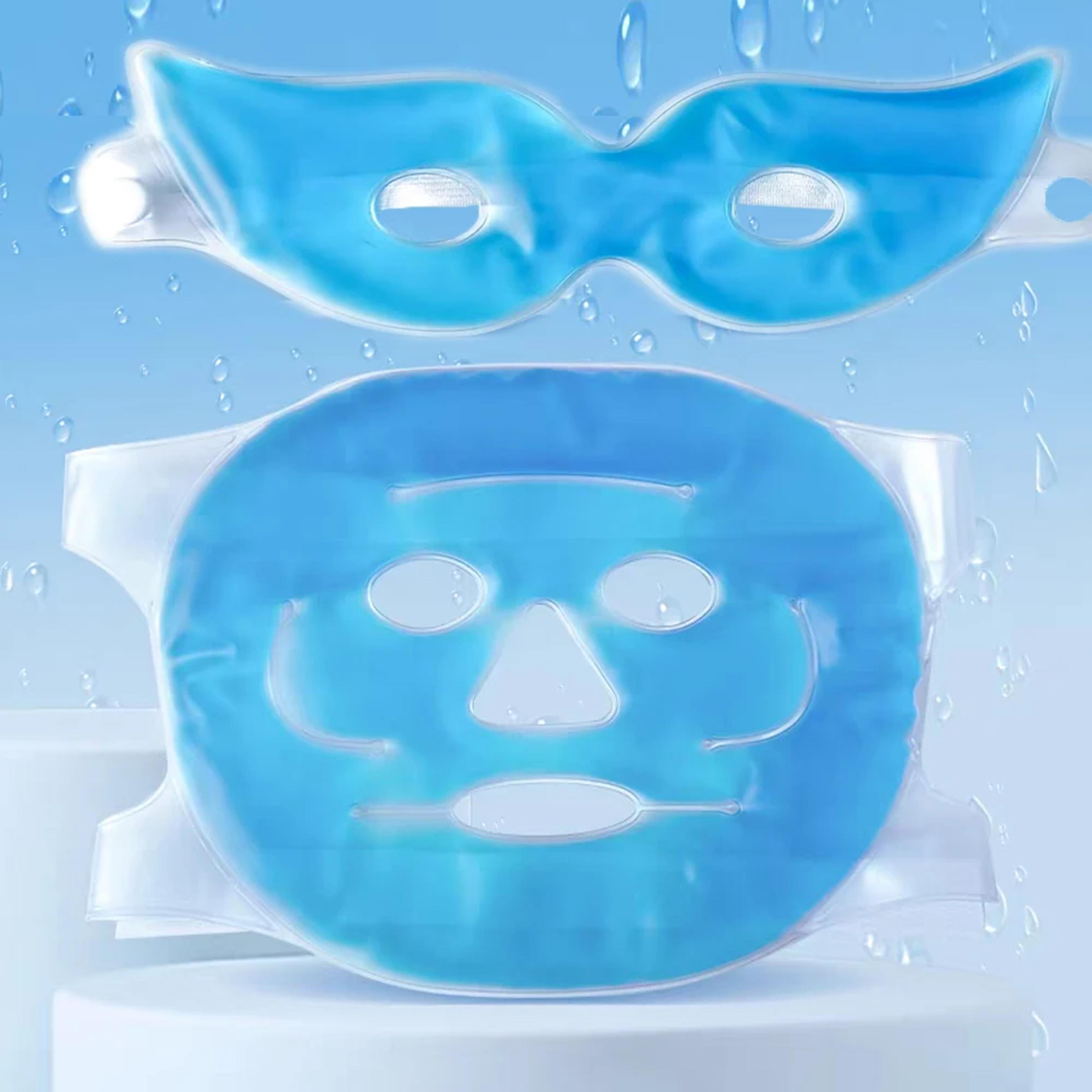 cooling gel face mask for puffy eyes and skin firming hot cold therapy mask