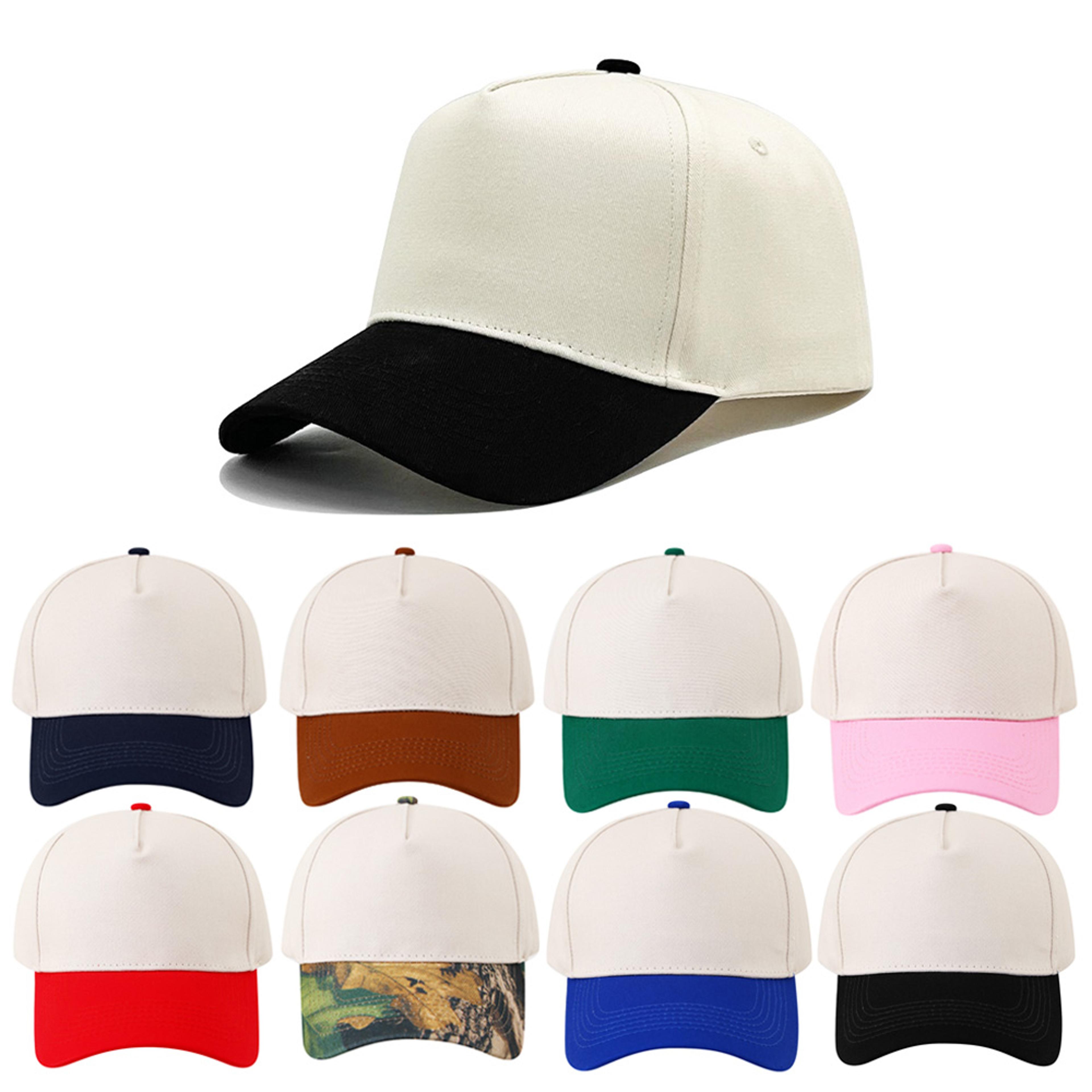 stylish breathable retro color block baseball cap with sun shading