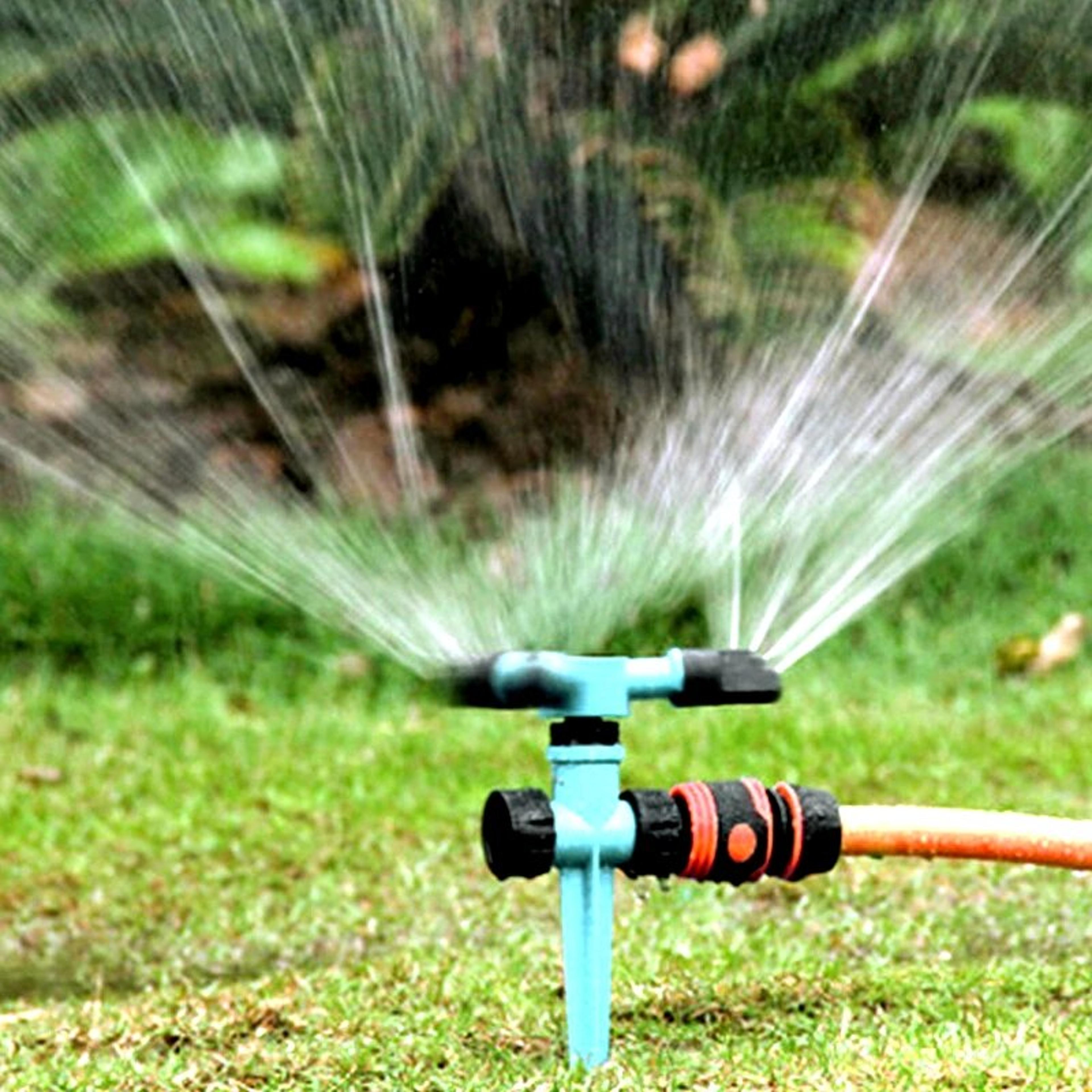 degree rotating lawn sprinkler automatic garden water sprinkler system