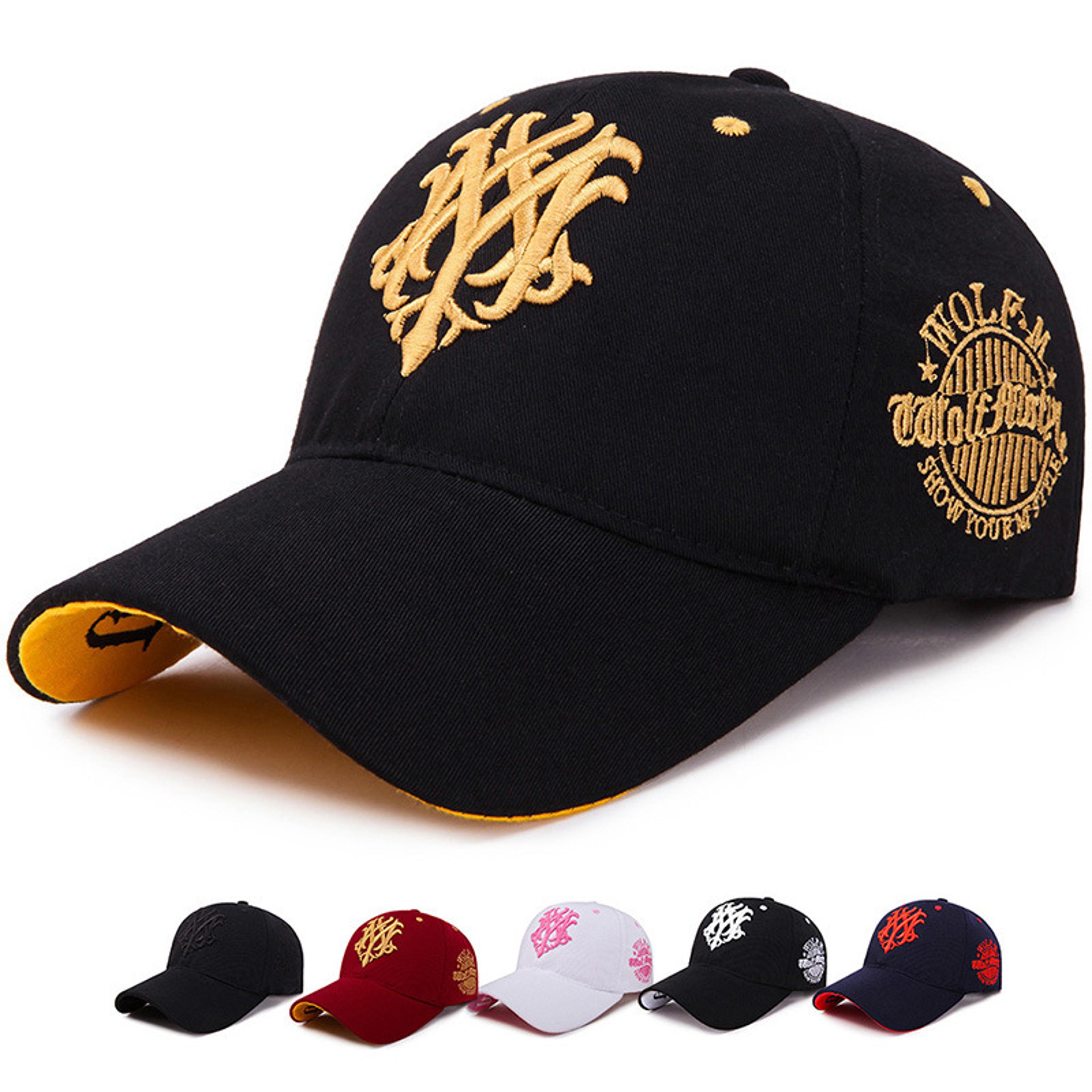 flame totem embroidered baseball cap adjustable streetwear snapback hat