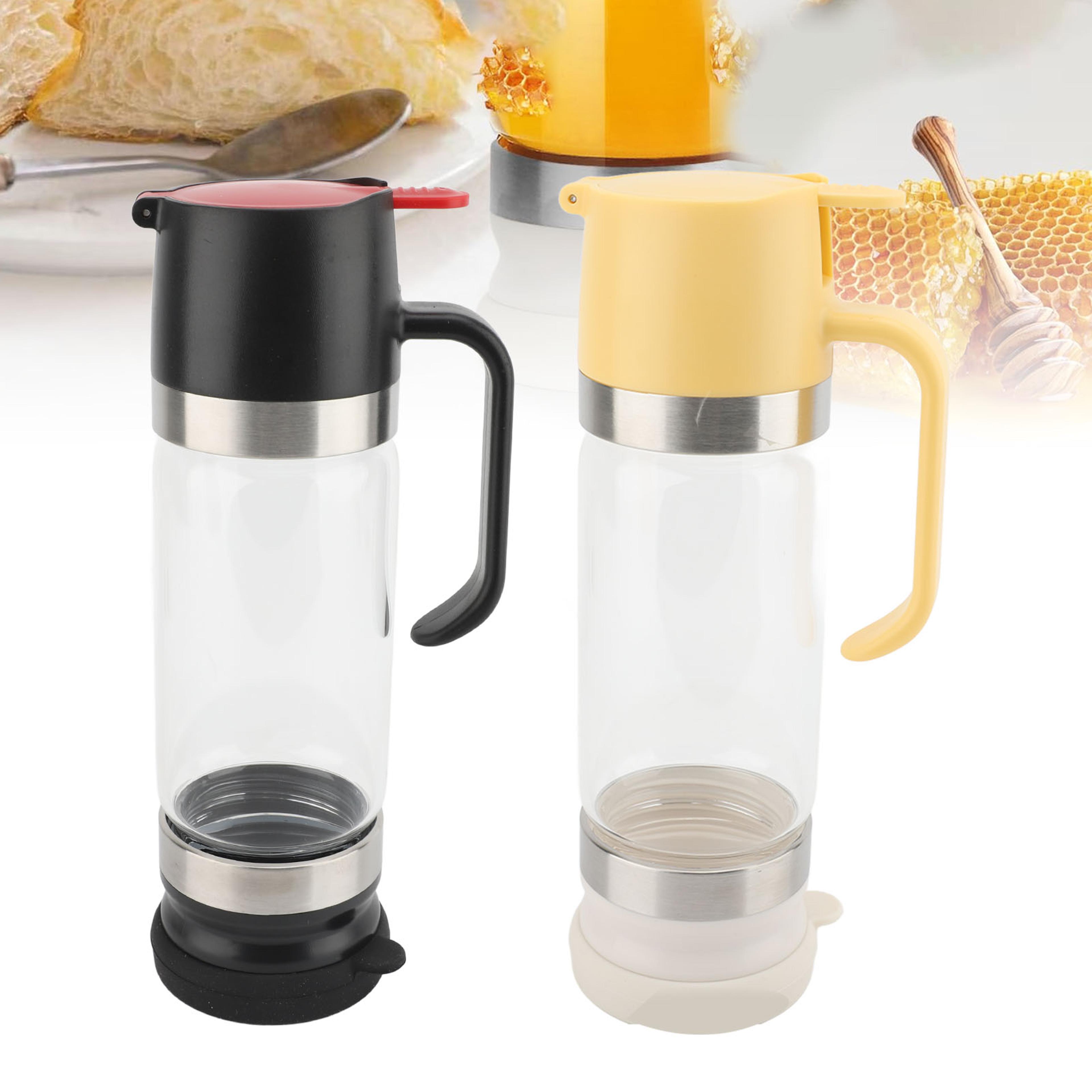 clear glass no drip honey & syrup dispenser premium kitchen pourer