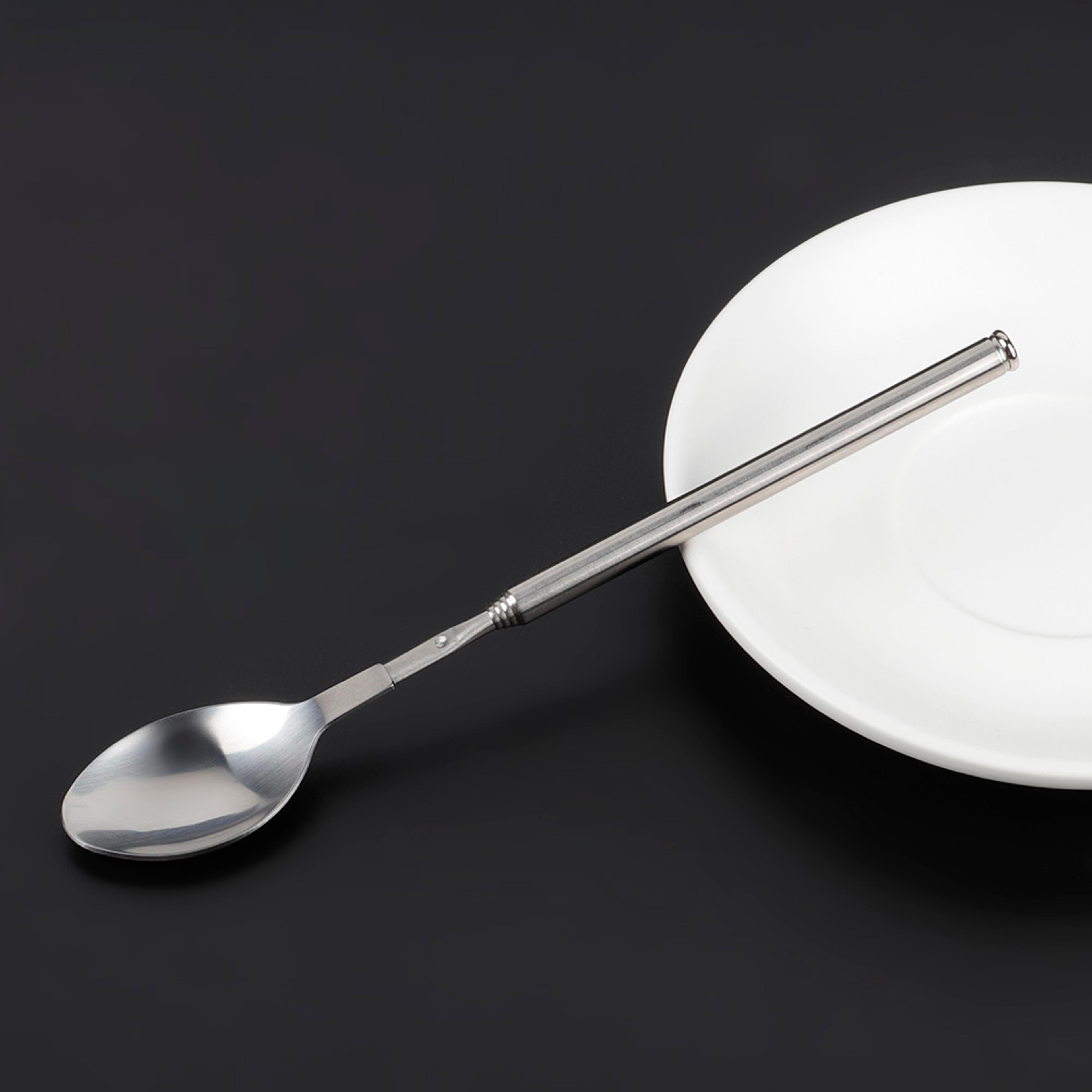 telescopic stainless steel bar spoon for cocktails bbq and deep pot stirring