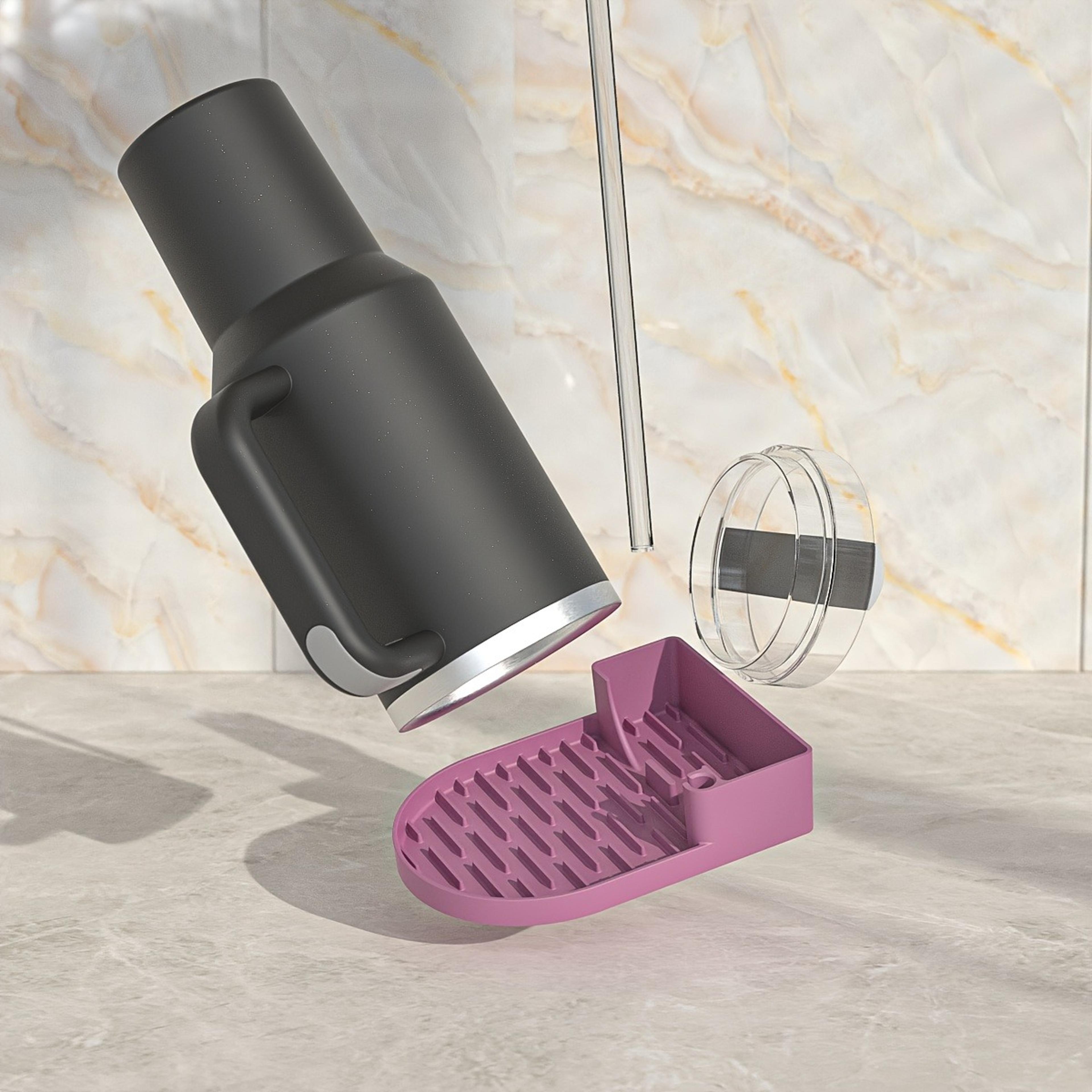tidydry silicone tumbler drying rack for cups, bottles & tumblers