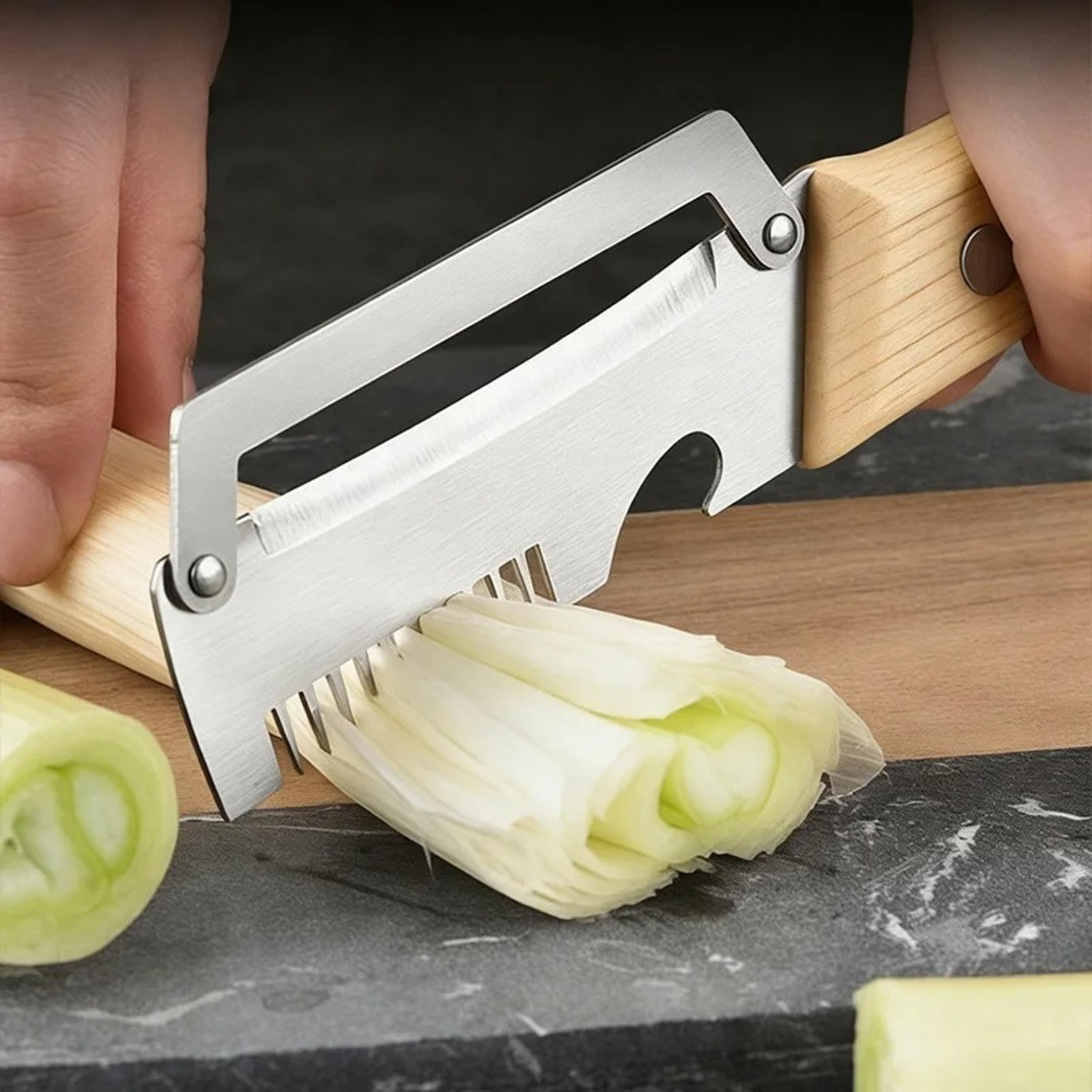 WoodGrip Multi Function Vegetable Peeler  Julienne Cutter 3