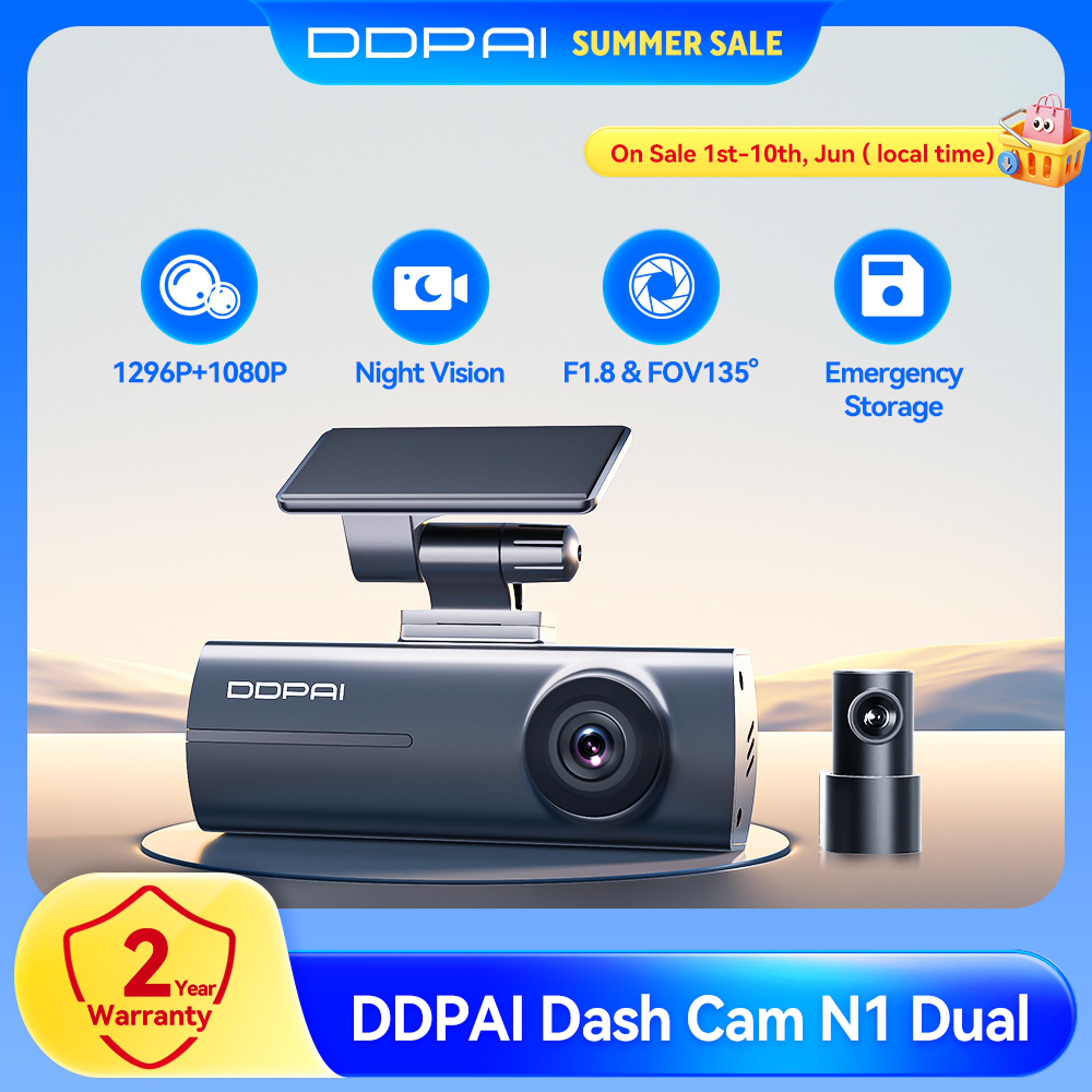 Dual Dash Cam With Front  Rear Recording Night Vision  App Control 2