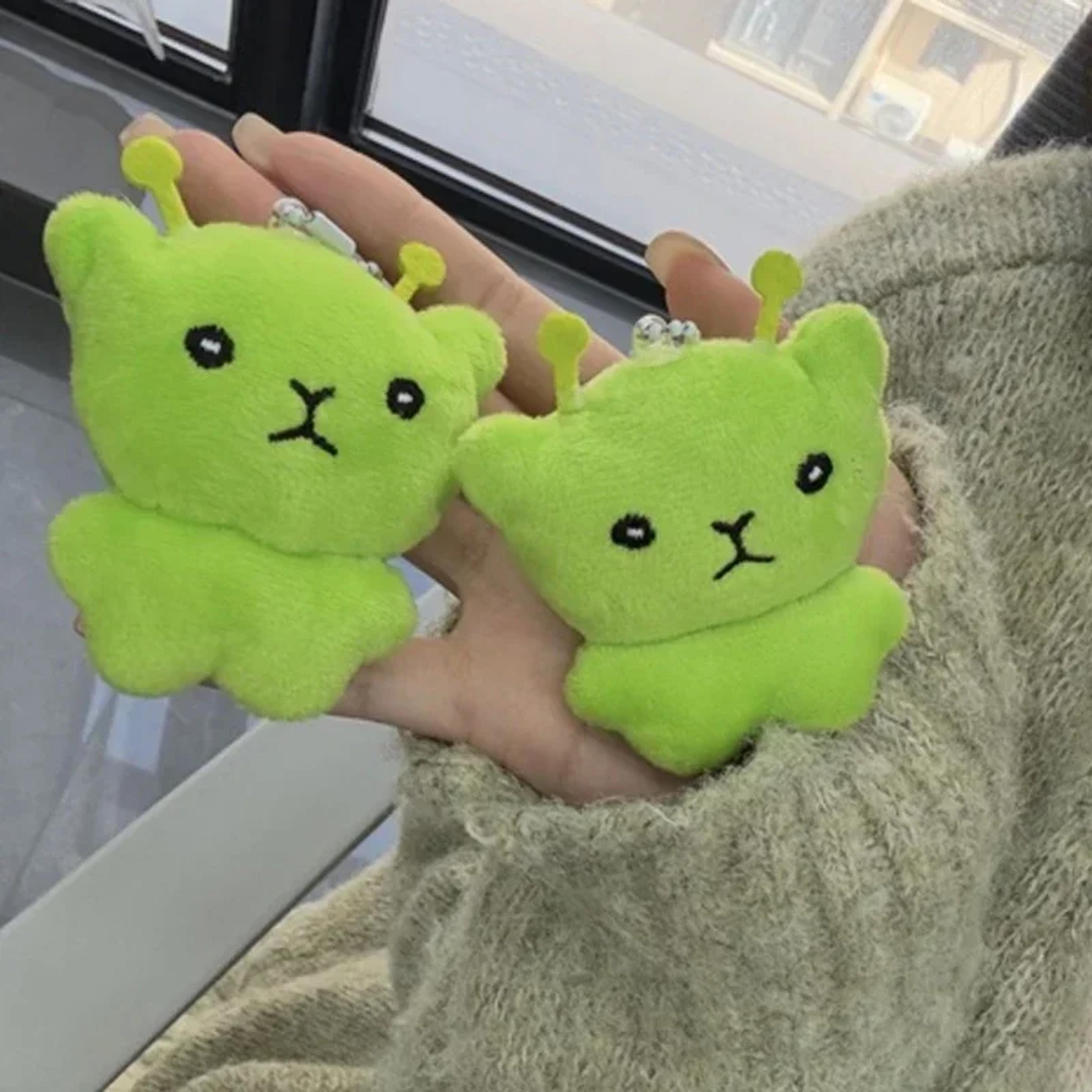 Galaxy Alien Cat Plush Keychain Cute Kawaii Bag Charm For Backpacks Handbags  Gifts 6