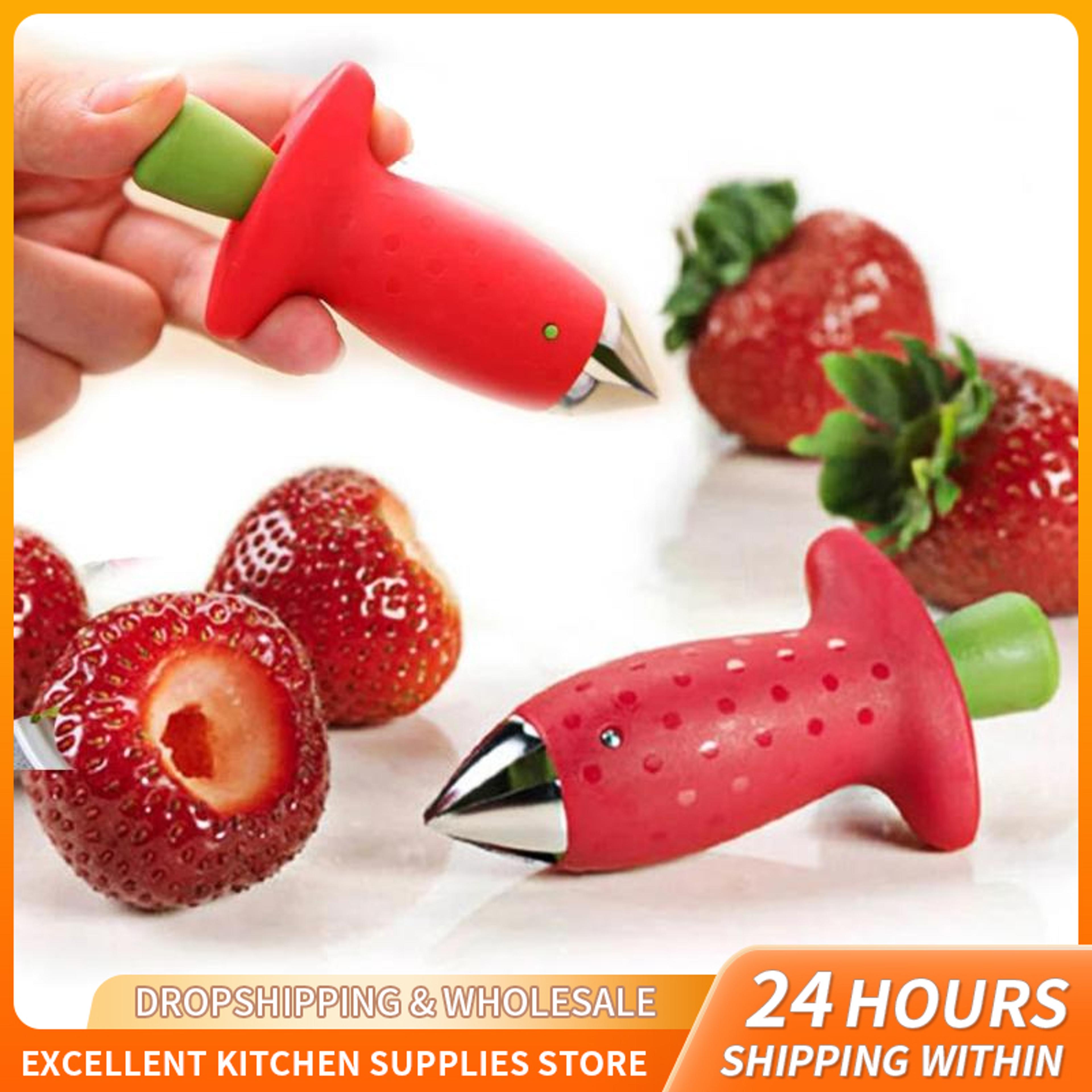 BerryPrep Strawberry Huller  Slicer Tool For Quick Fruit Prep 1