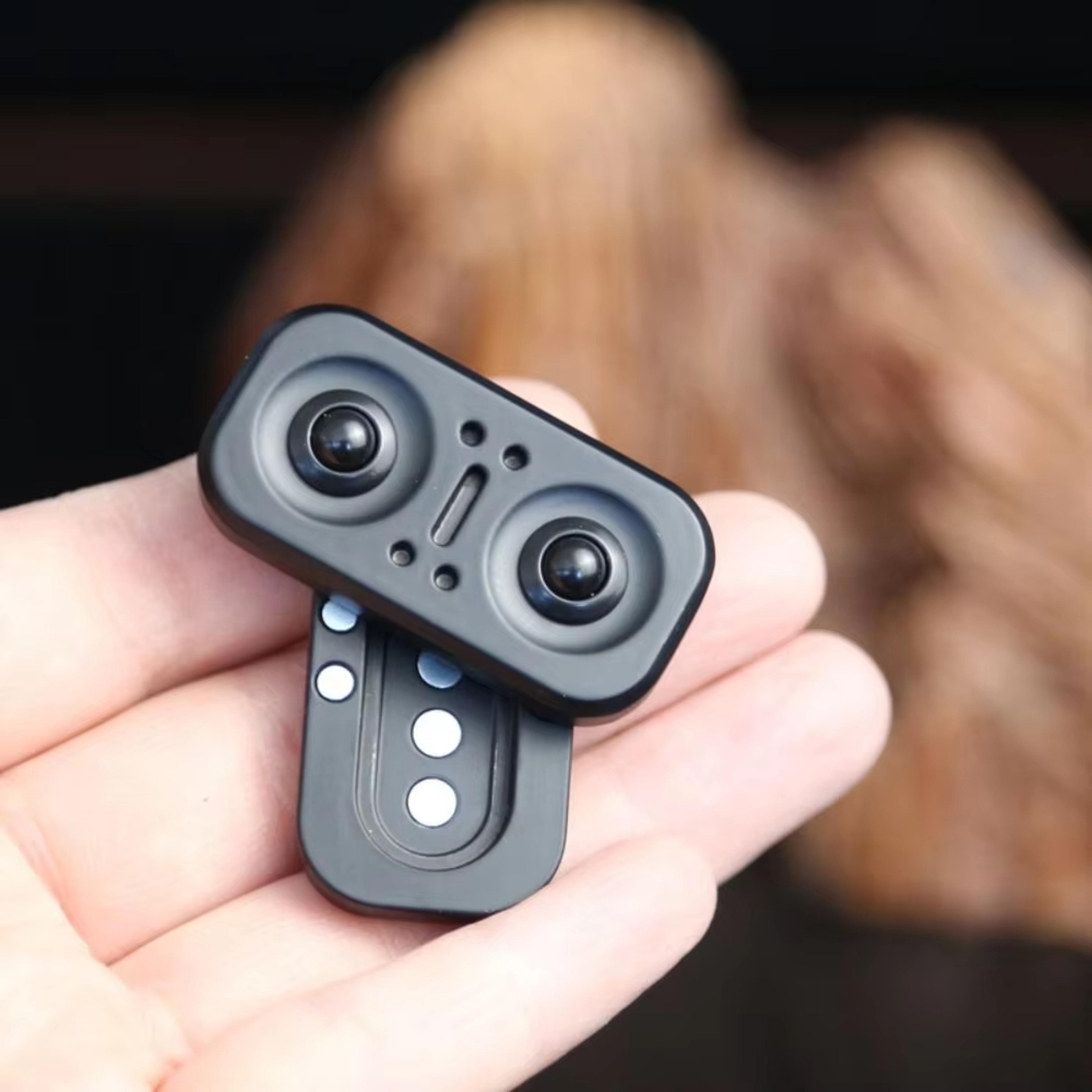 owl magnetic fidget slider edc metal rotator desk toy for anxiety relief