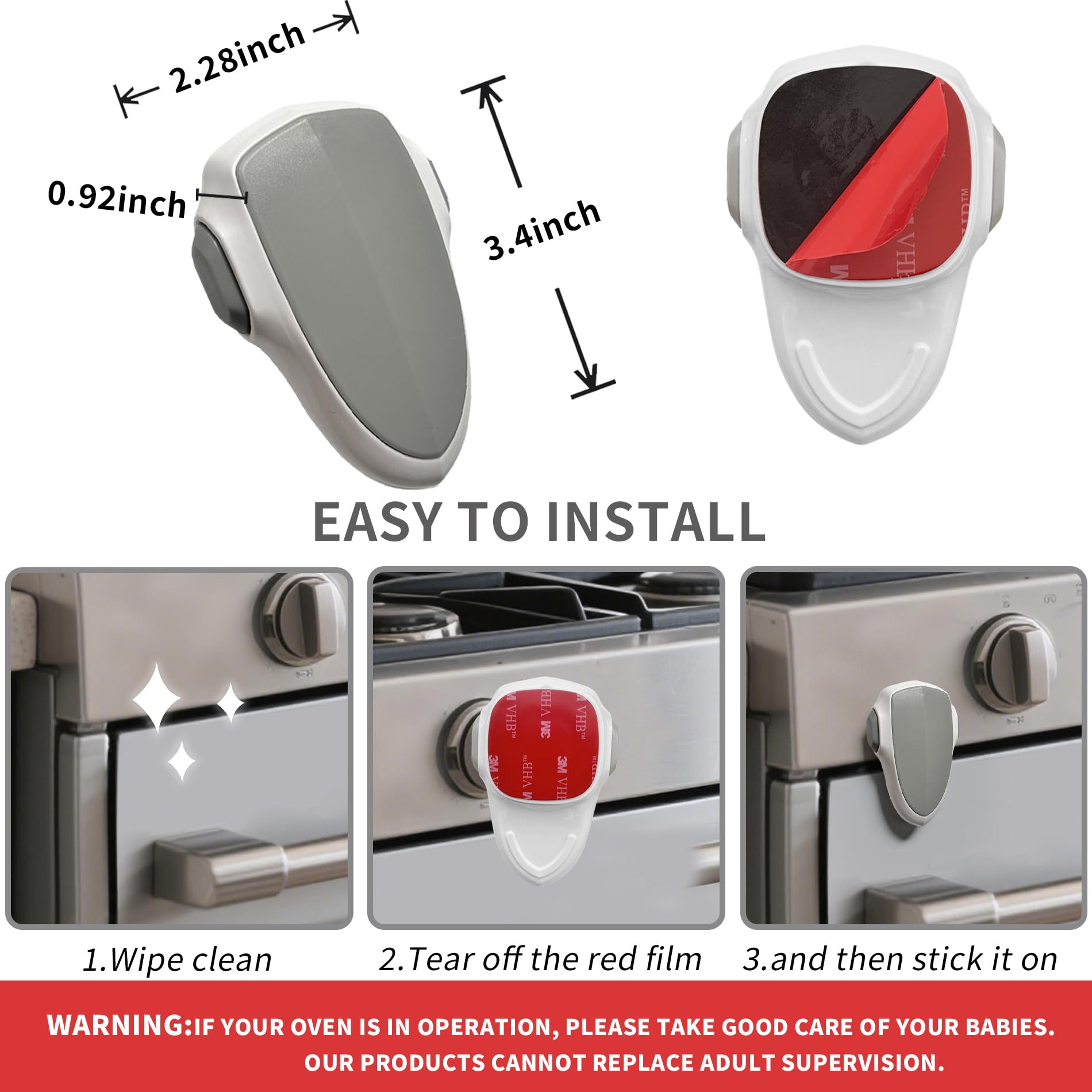 Childproof Oven Door Lock For Toddlers HeatResistant SelfAdhesive Lock NoDrill Durable Baby Safety  5
