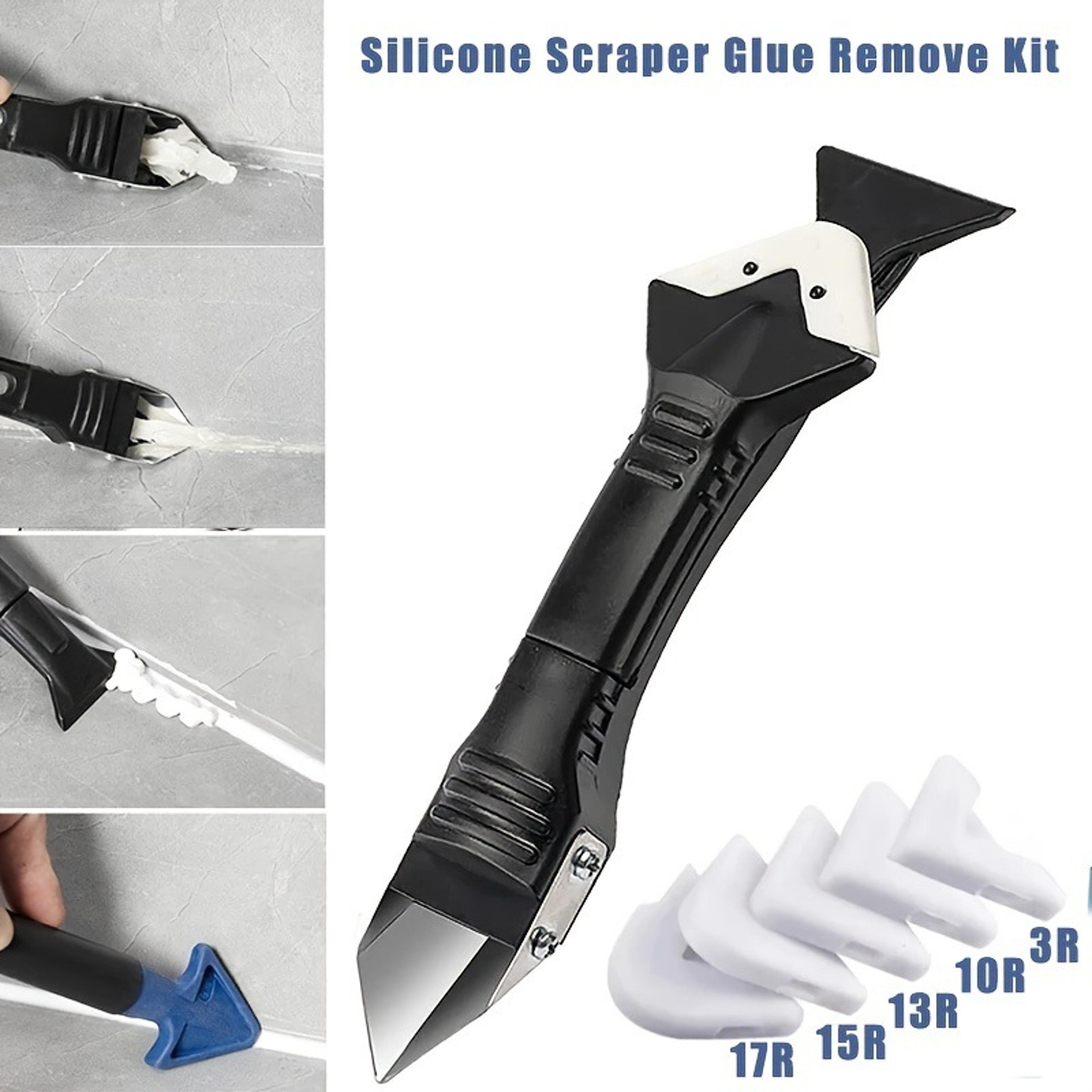 caulking tool kit silicone sealant remover and grout finishing scraper set