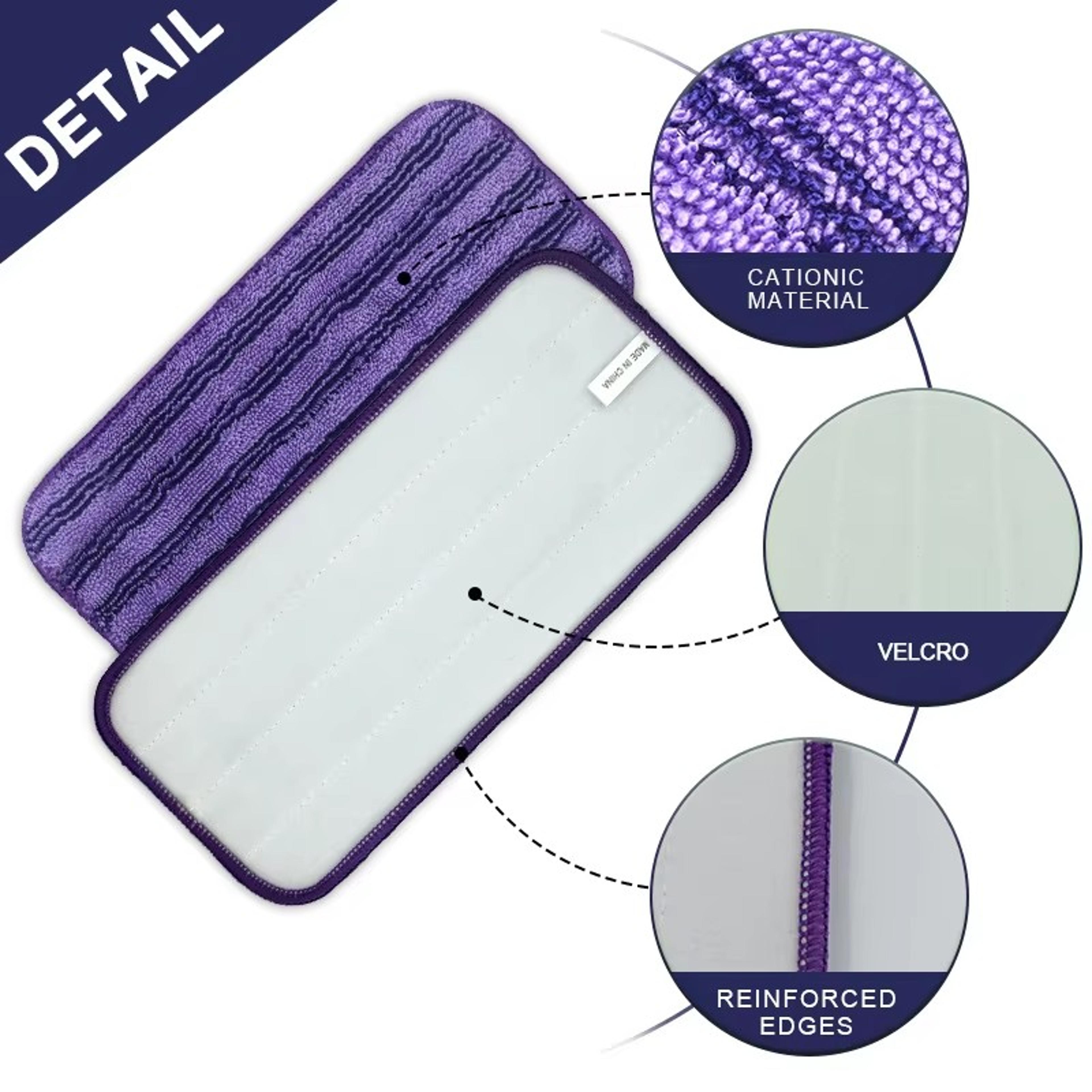 Reusable Microfiber Mop Pads For Swiffer WetJet Compatible Washable Floor Cleaning Pads 2