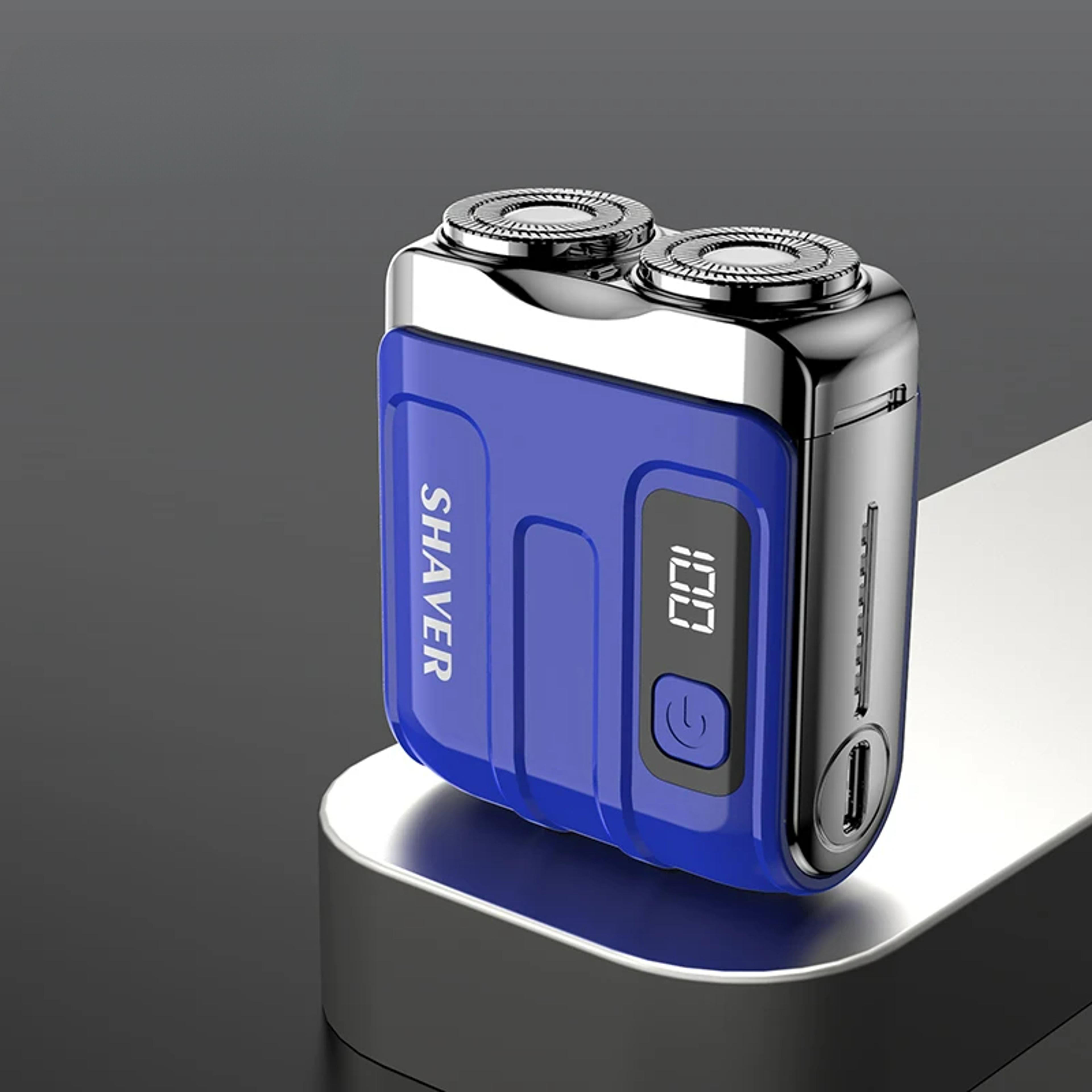 Mini Electric Shaver With Digital Display Dual Blade Rechargeable Beard Trimmer For Travel  Daily G 7