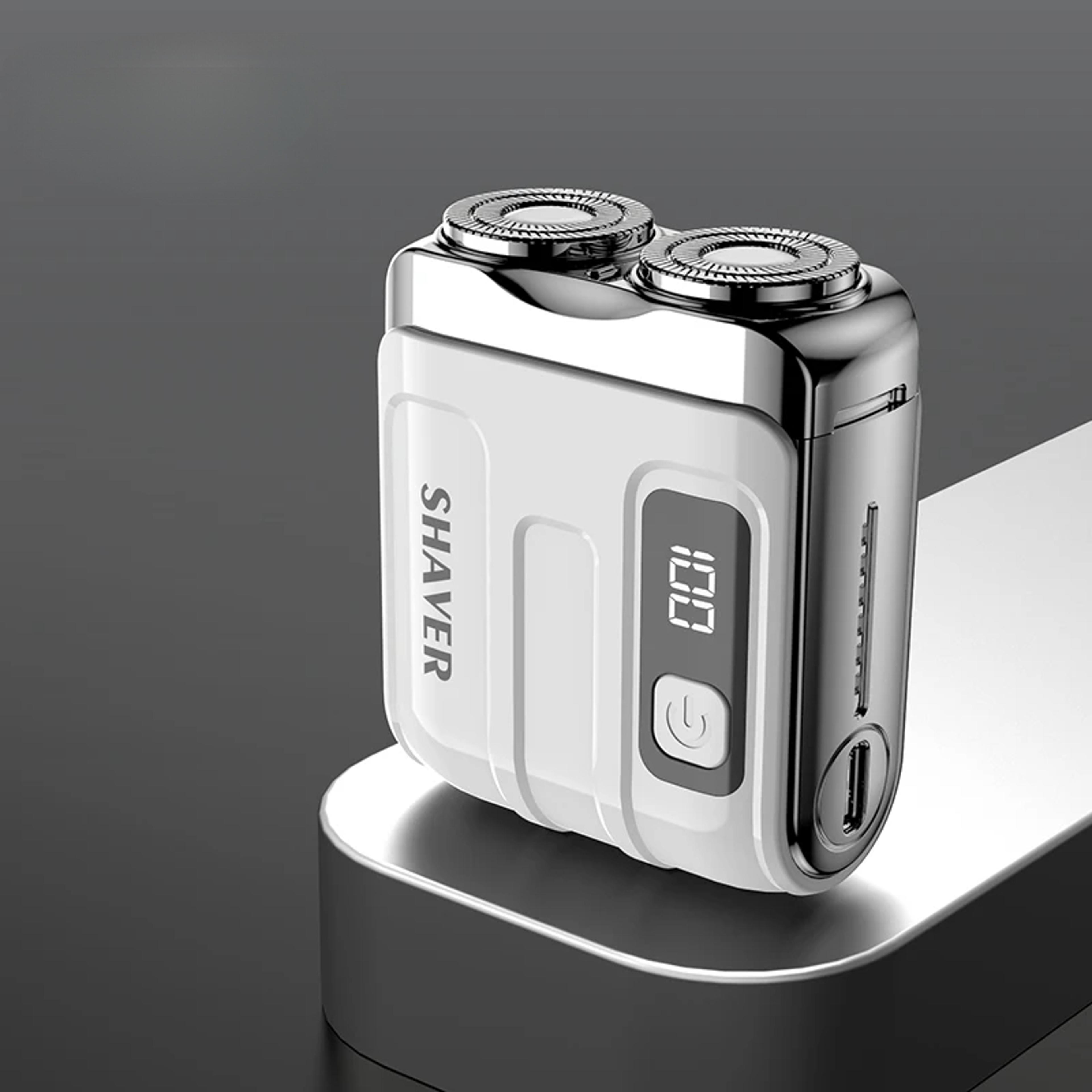Mini Electric Shaver With Digital Display Dual Blade Rechargeable Beard Trimmer For Travel  Daily G 9