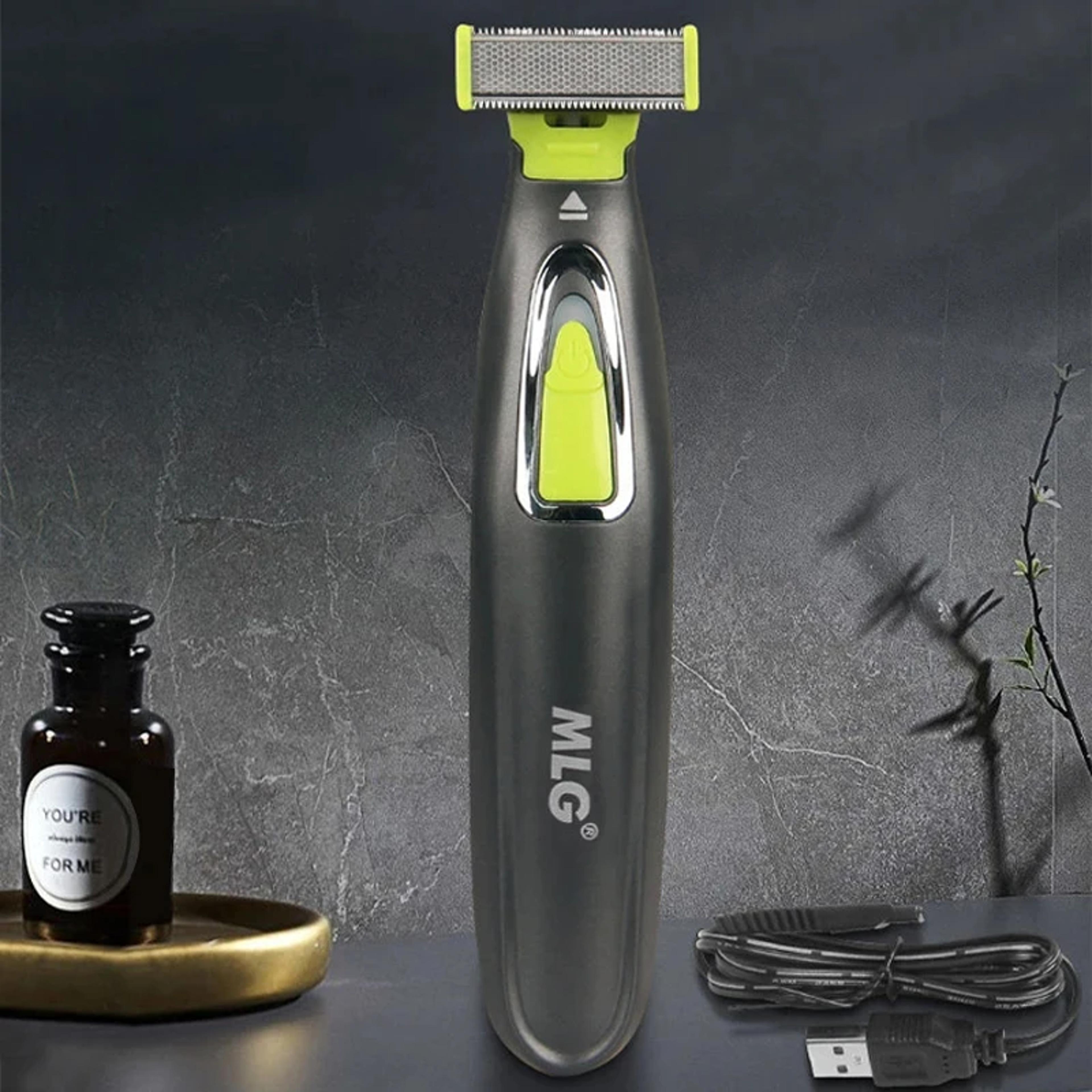 portable electric shaver usb rechargeable t blade beard & body hair trimmer for men & women