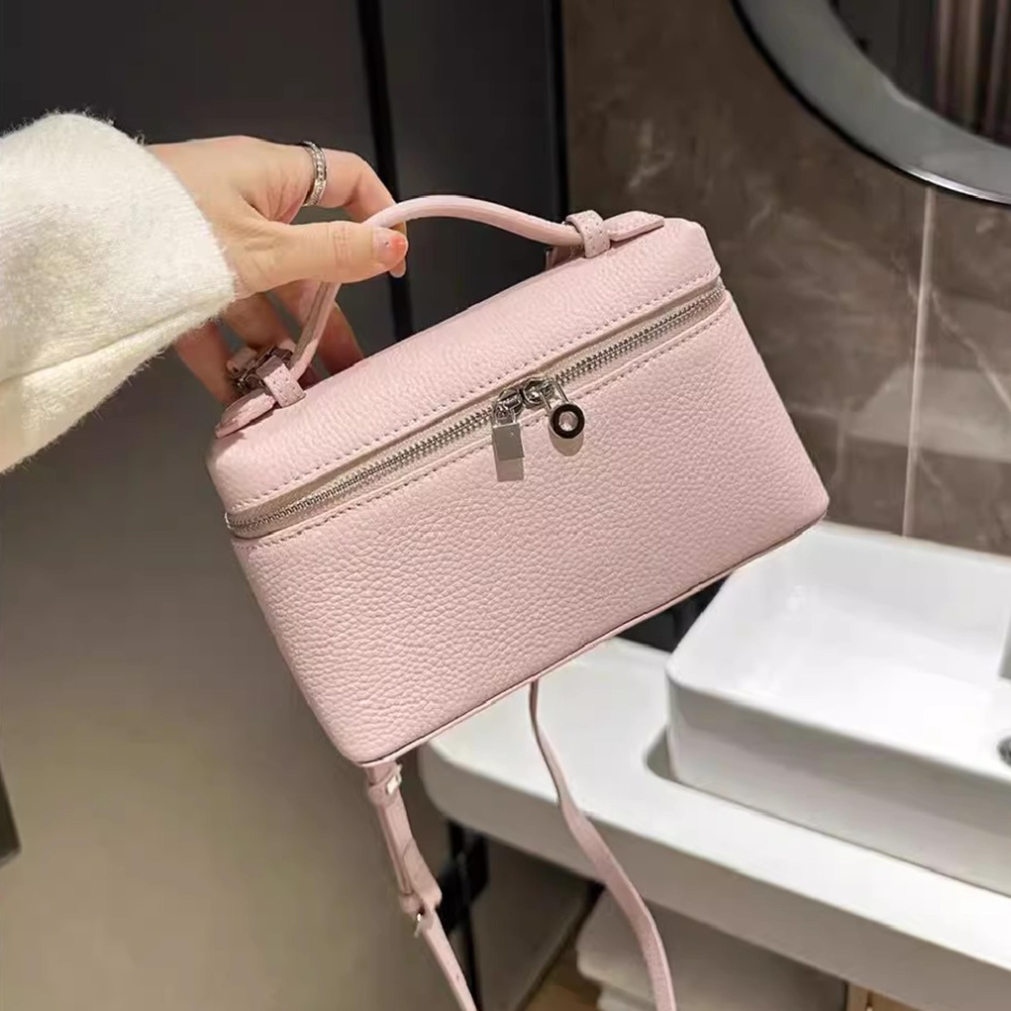 elegant lychee grain mini crossbody bag for women with top handle shoulder purse