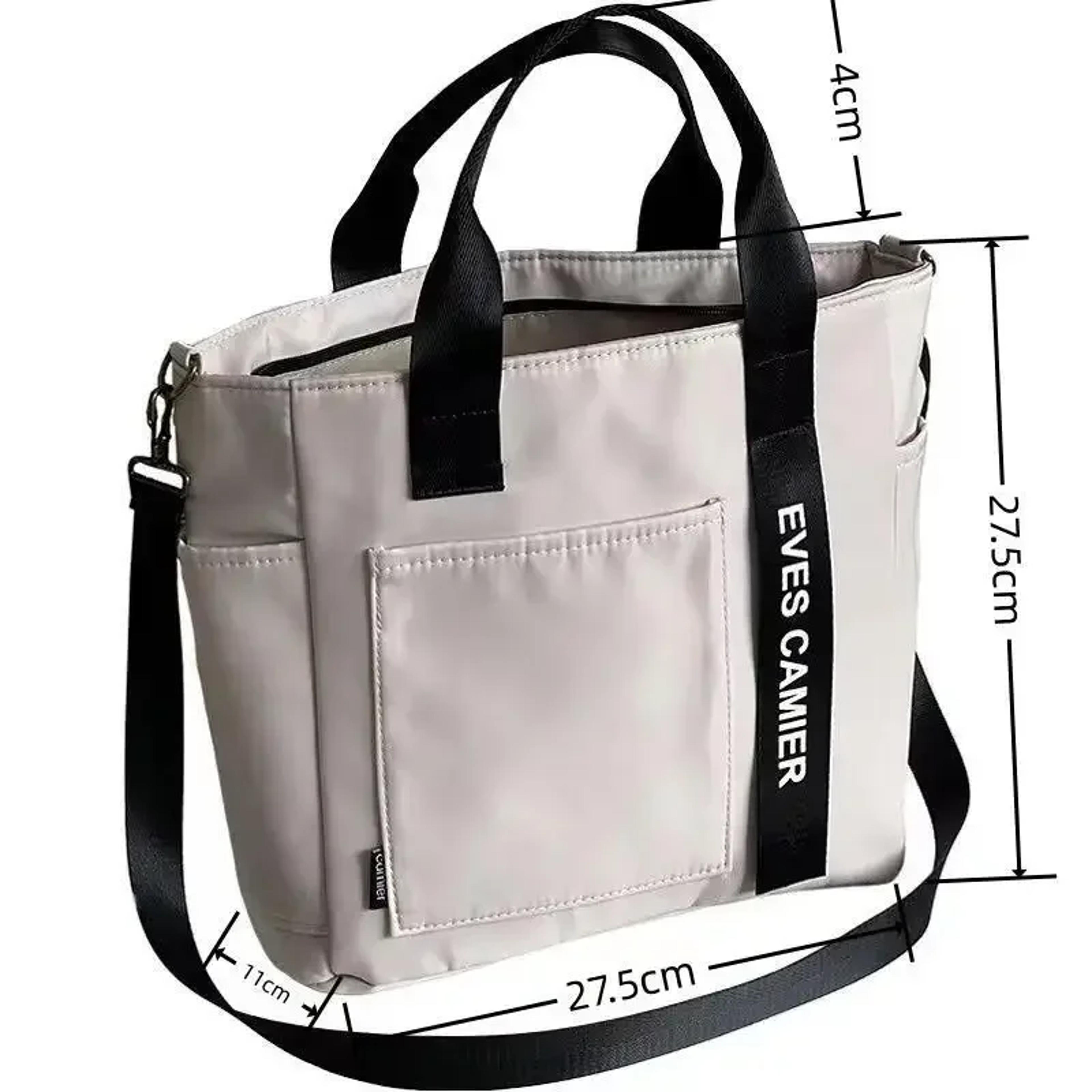 Large Capacity Waterproof Tote Bag For Women   Casual Nylon Shoulder Messenger Handbag 3