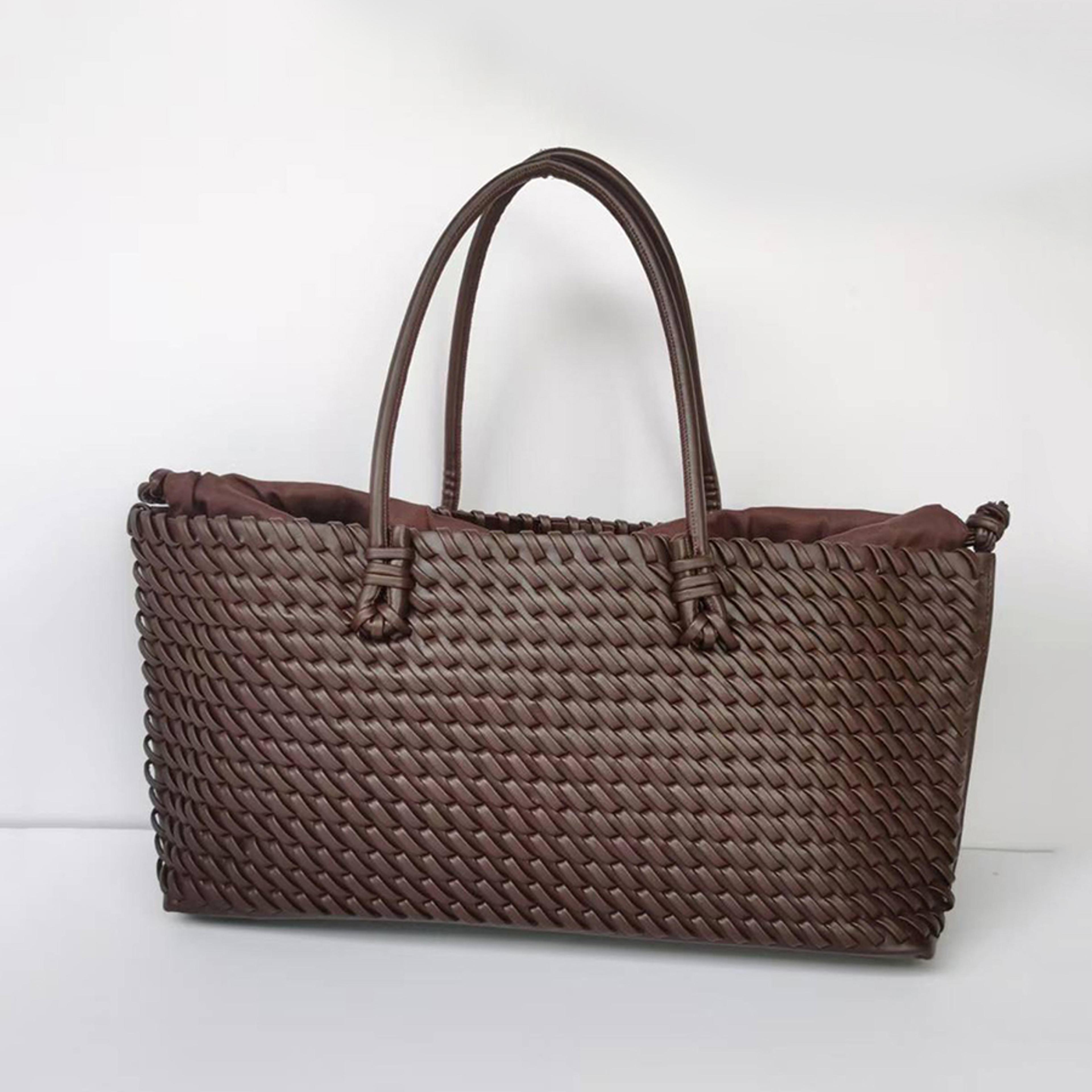 large woven tote bag for women, fashion shoulder tote bag with extra large capacity for work & travel