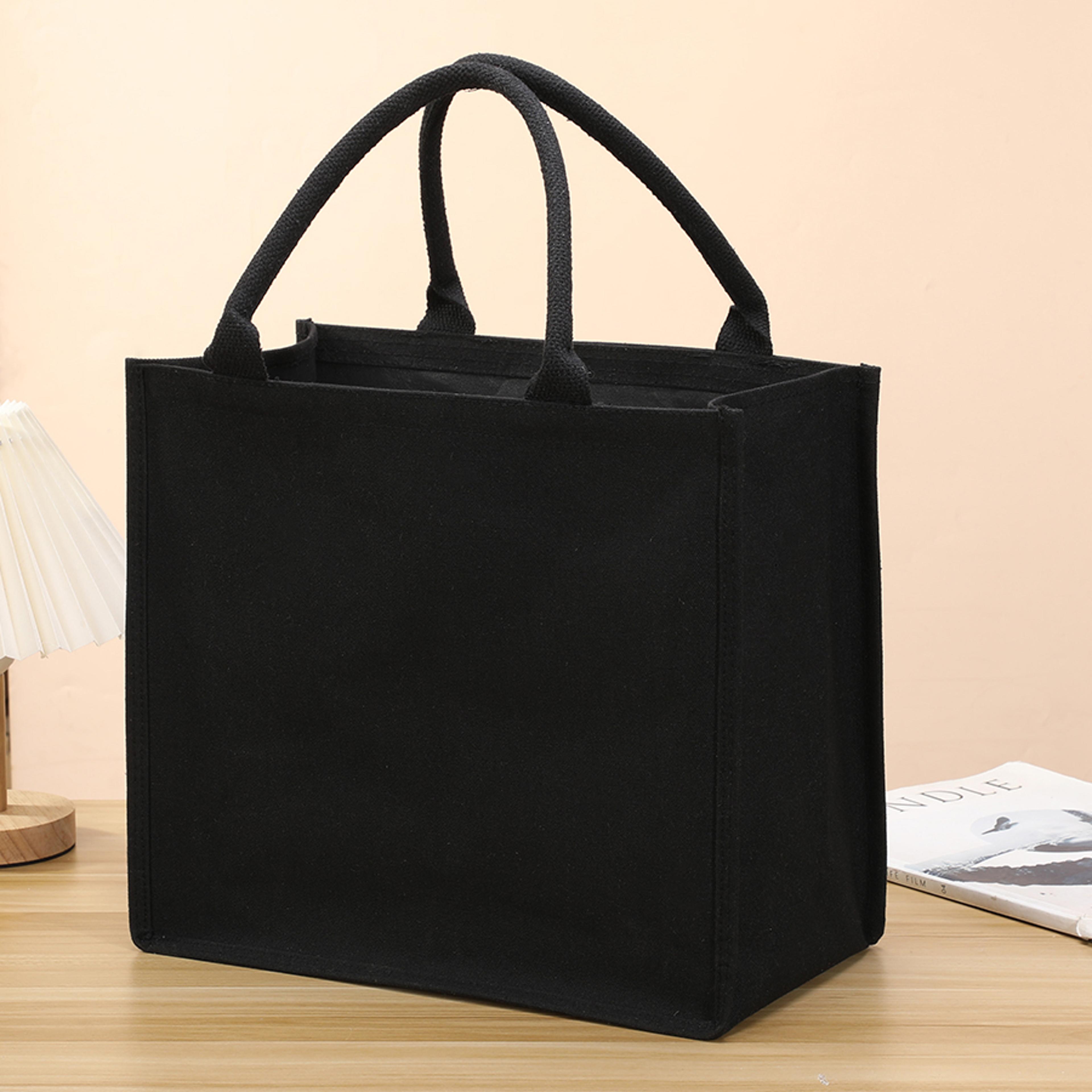 large capacity canvas tote bag for women & men thickened everyday shopping handbag