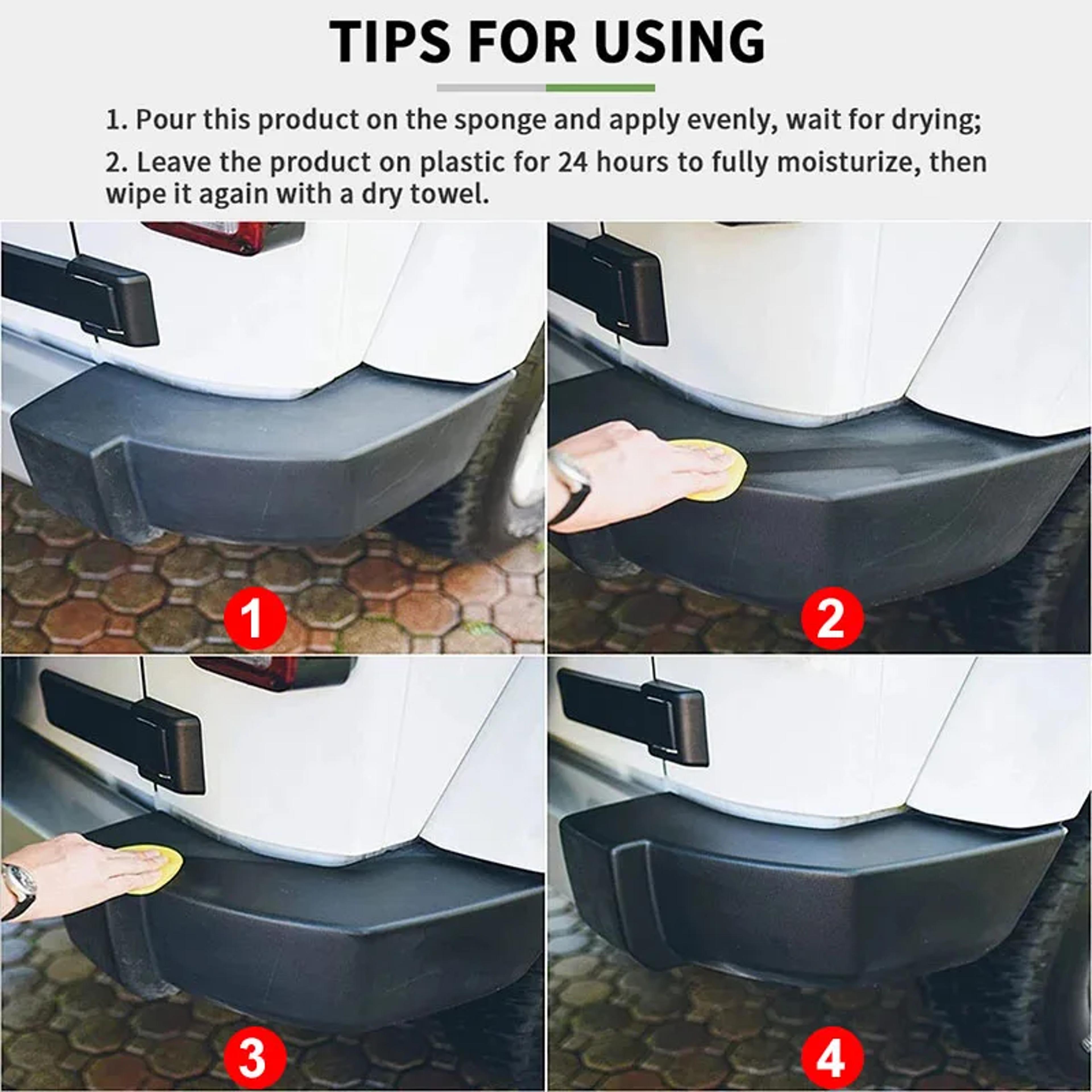 Back To Black Car Plastic Restorer  Plastic Trim Coating For Interior And Exterior Surfaces 5