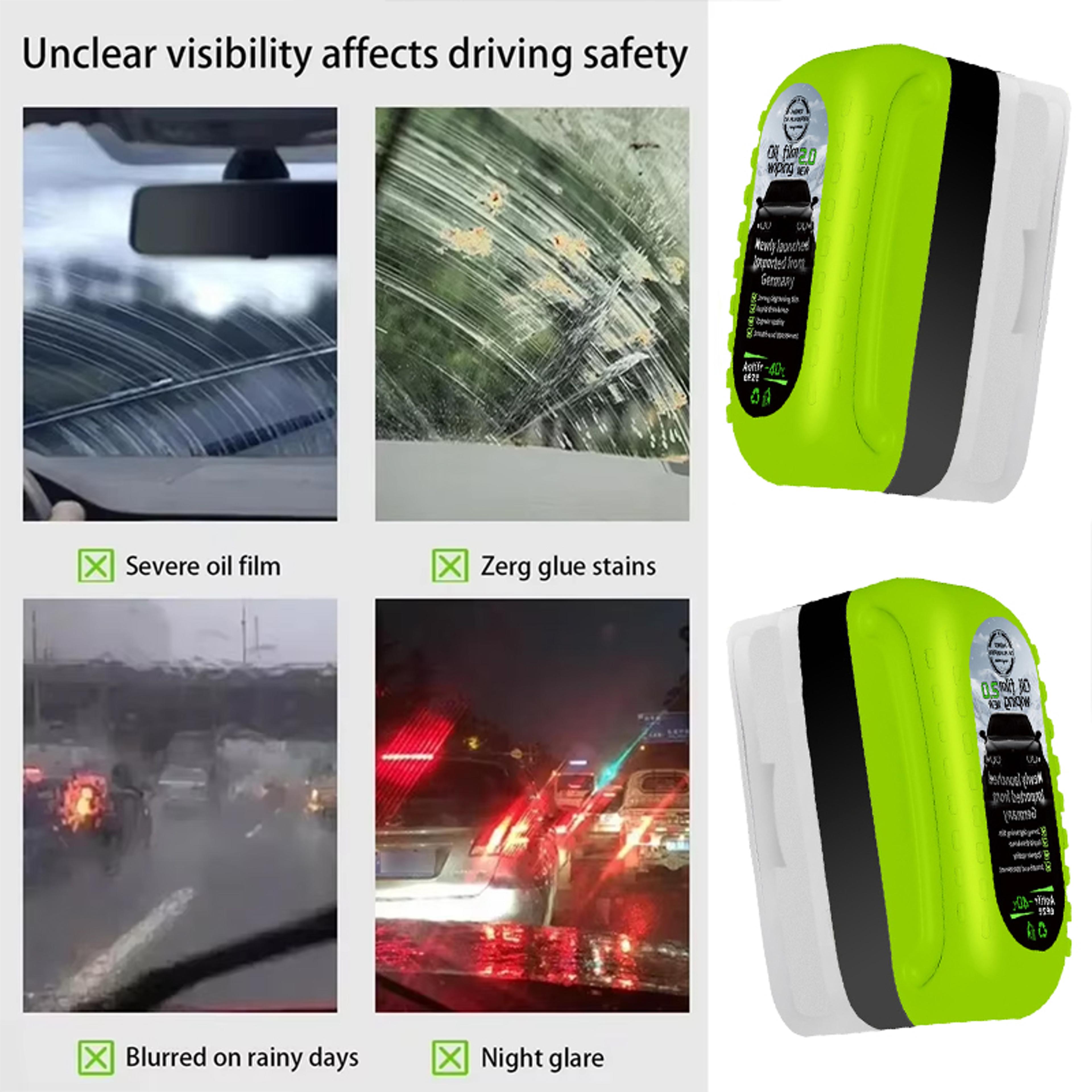 Car Windshield Oil Film Remover Anti Fog Glass Cleaner With Rain Repellent Coating 3