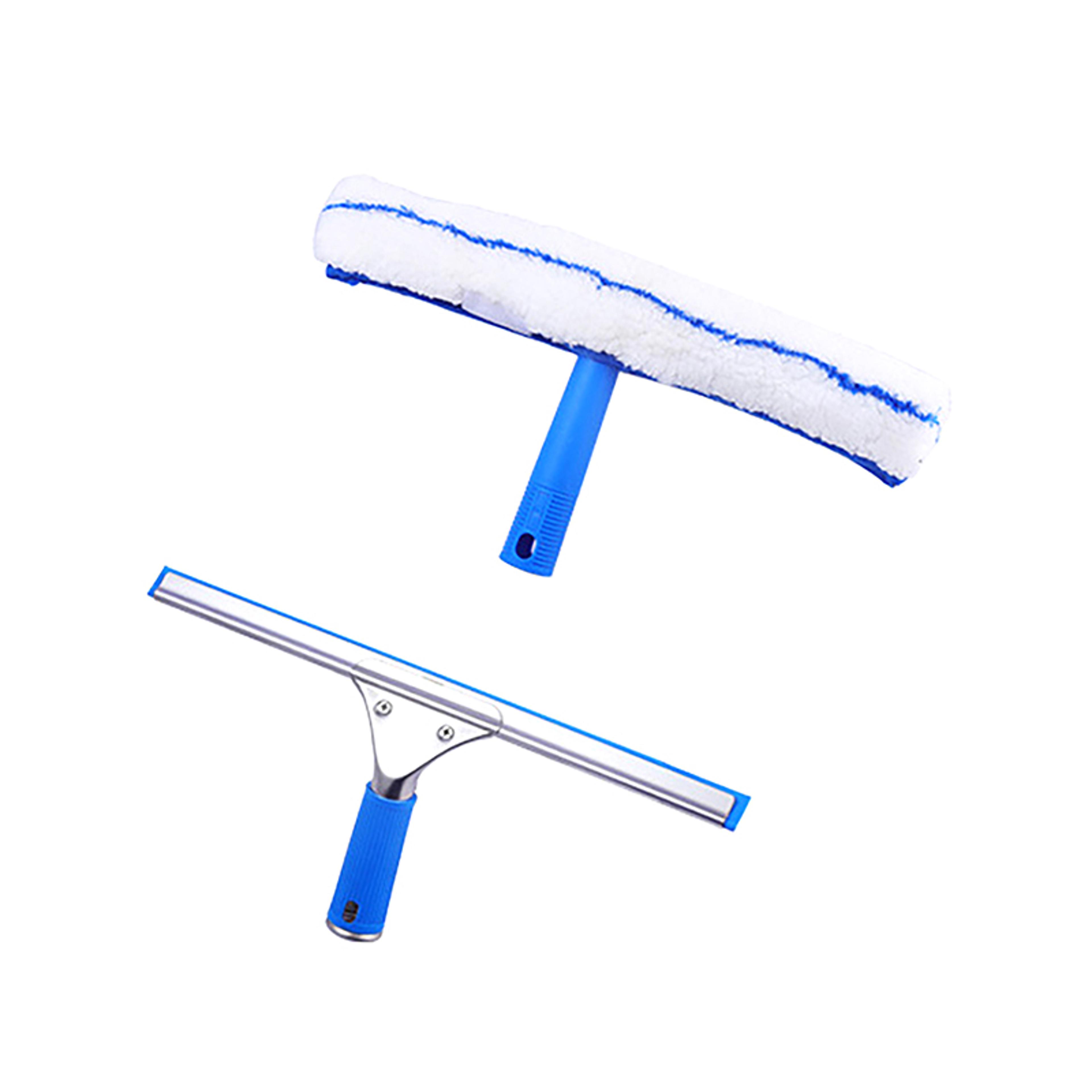 Window Squeegee  Microfiber Window Cleaning Tool With Glass Washer 0