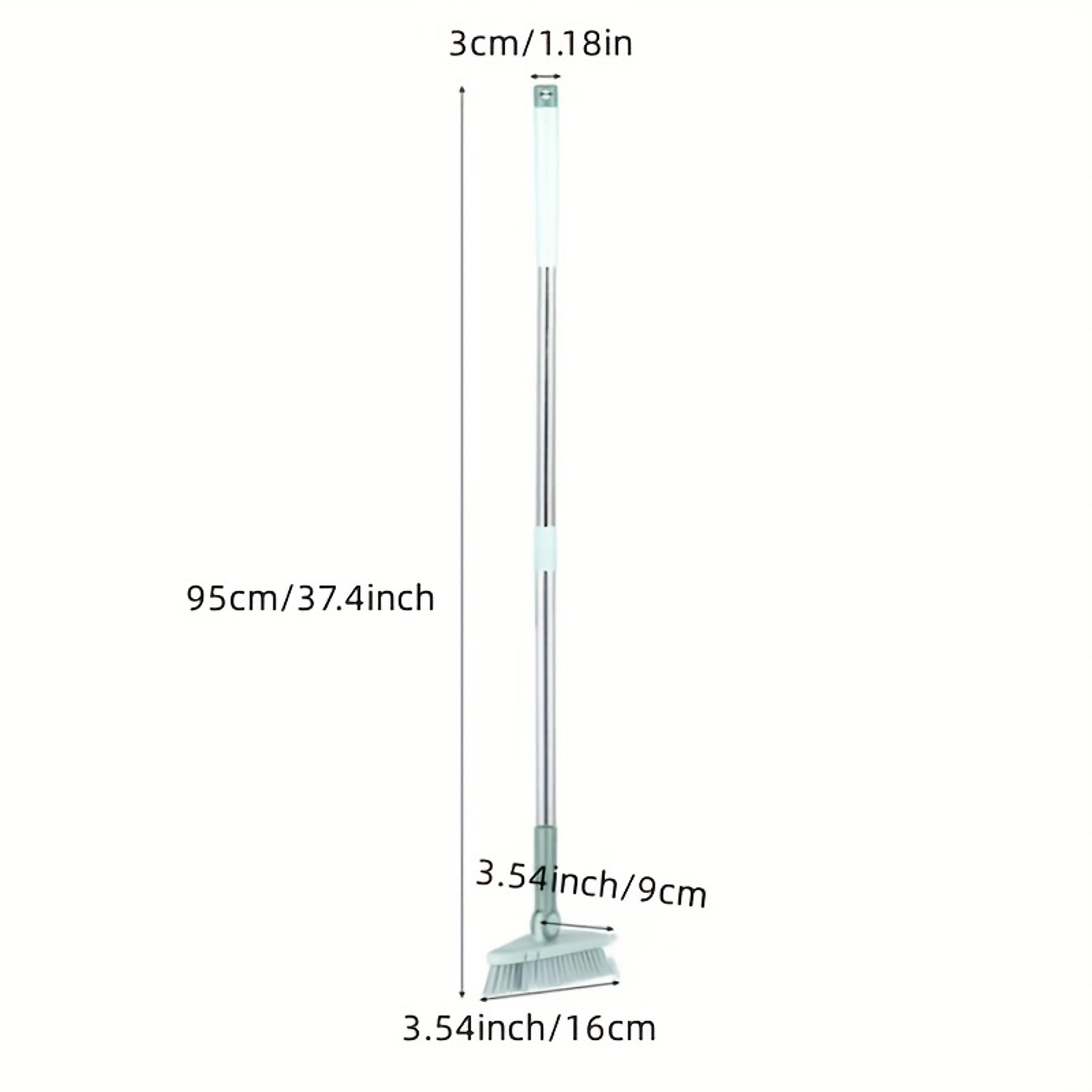 Triangle Floor Brush With Long Handle Detachable Floor Scrub Brush For Bathroom Kitchen  Tile Clean 4