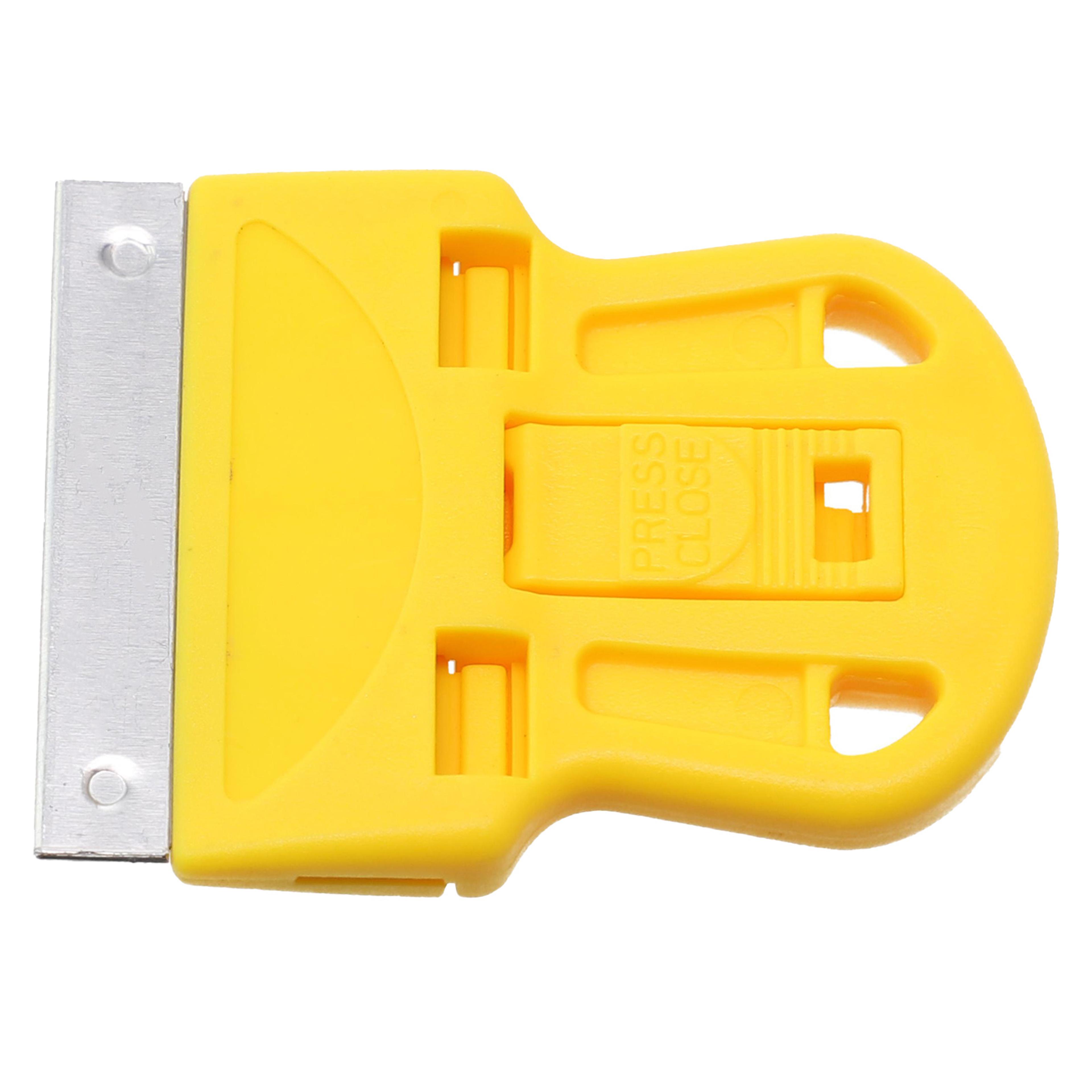Precision Sticker Scraper Glue Remover Tool With Metal  Plastic Blades For Windows Glass  Car Decal 2