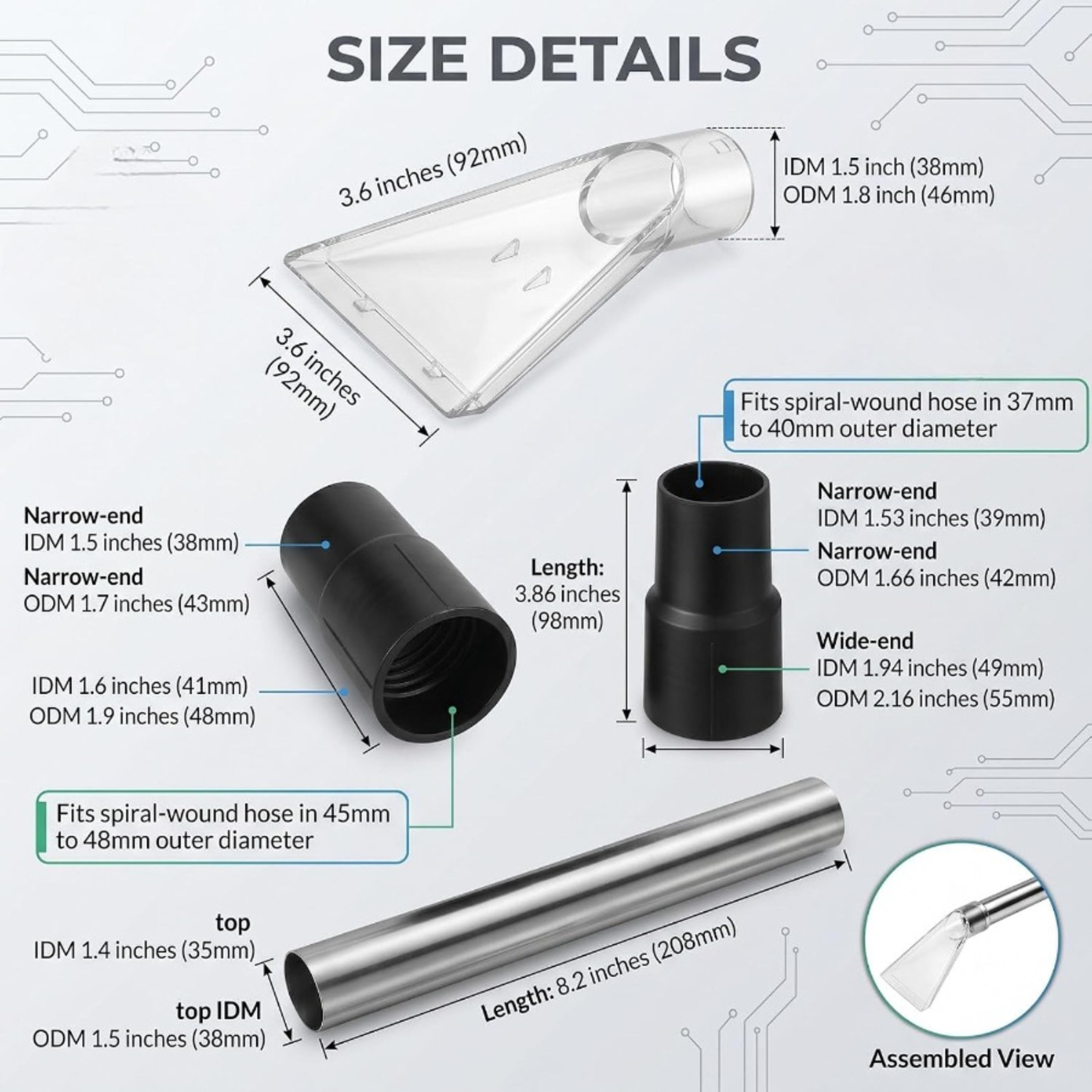 Universal Vacuum Cleaner Brush Head Swivel Floor Nozzle For Carpet  Hard Floor Cleaning 1
