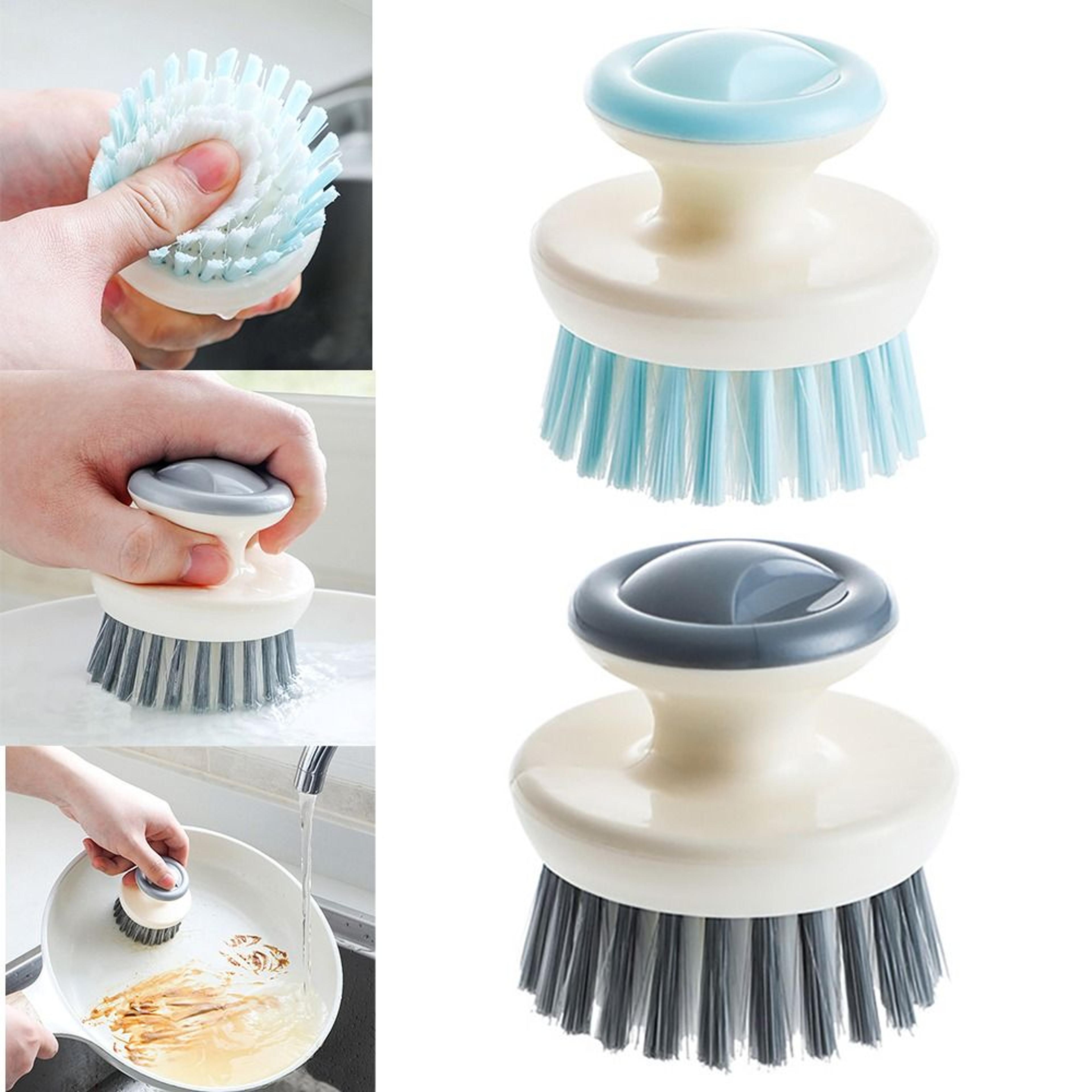 Heavy Duty Dish Brush With Ergonomic Handle For Pots Pans  Kitchen Cleaning 1