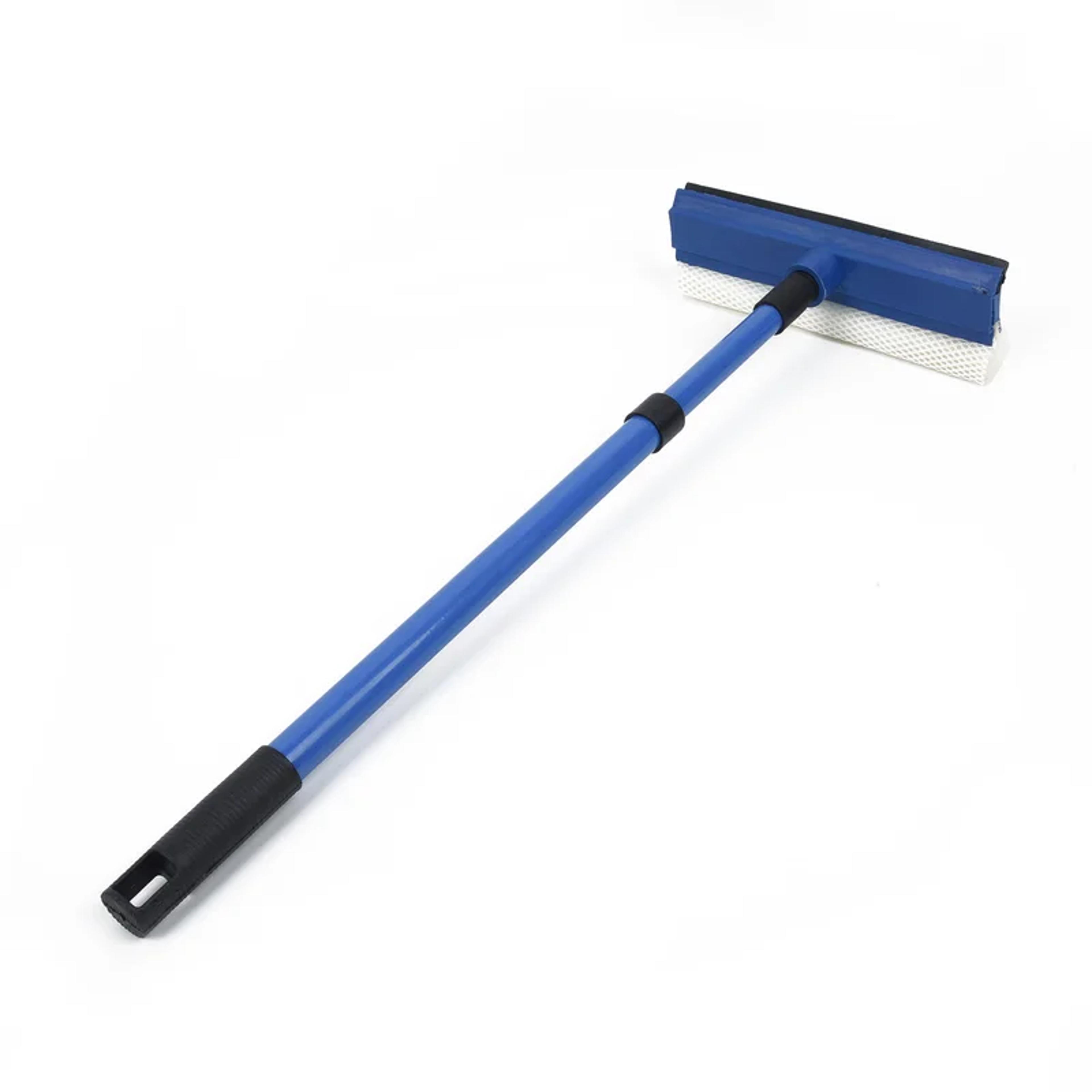 Telescopic Window Cleaner With Window Squeegee  Sponge Brush 4