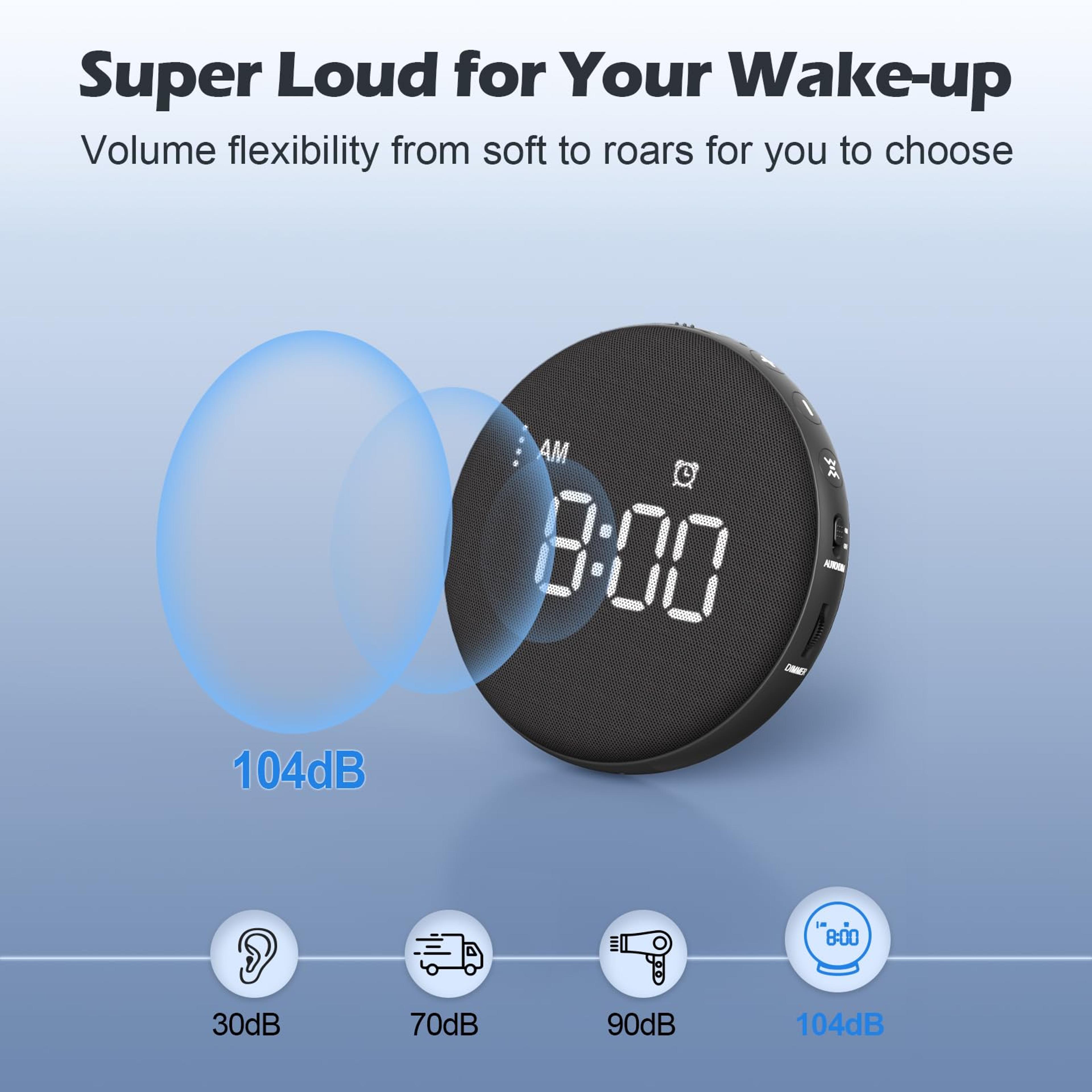 Wireless Vibrating Alarm Clock With Bed Shaker For Heavy Sleepers  Hearing Impaired 2