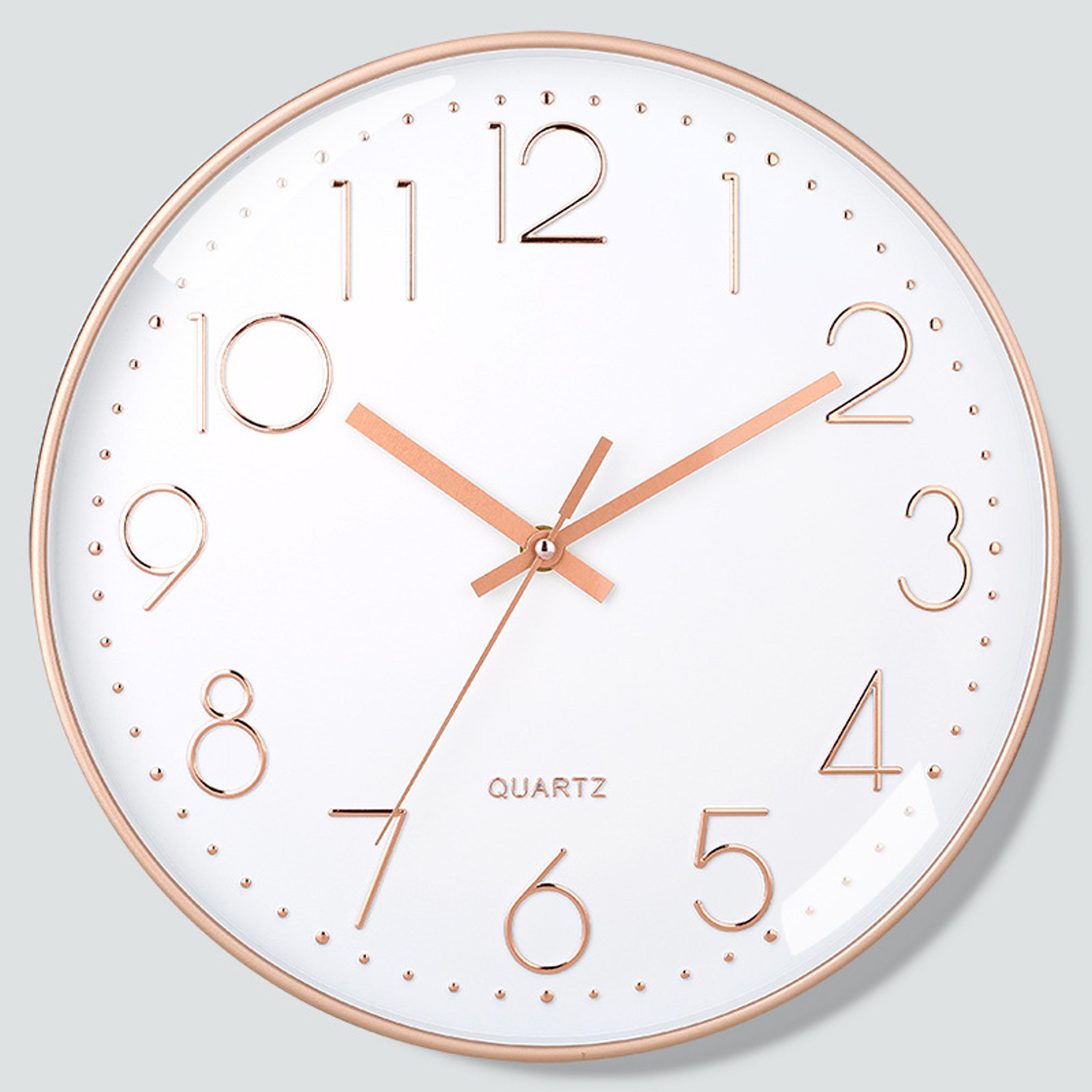 Silent Quartz Wall Clock Inch Modern Minimalist Wall Clock For Living Room Bedroom Office 5