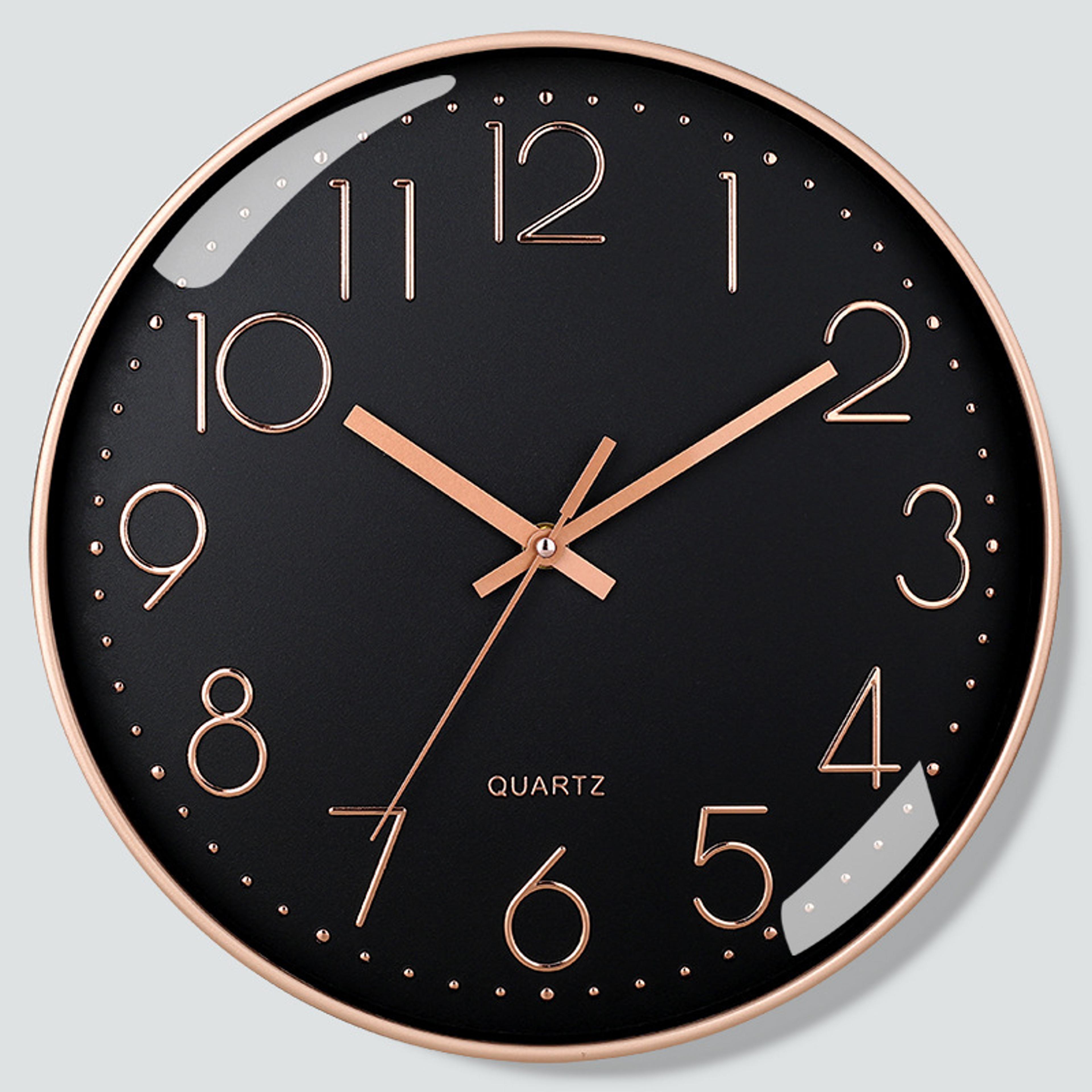 Silent Quartz Wall Clock Inch Modern Minimalist Wall Clock For Living Room Bedroom Office 6