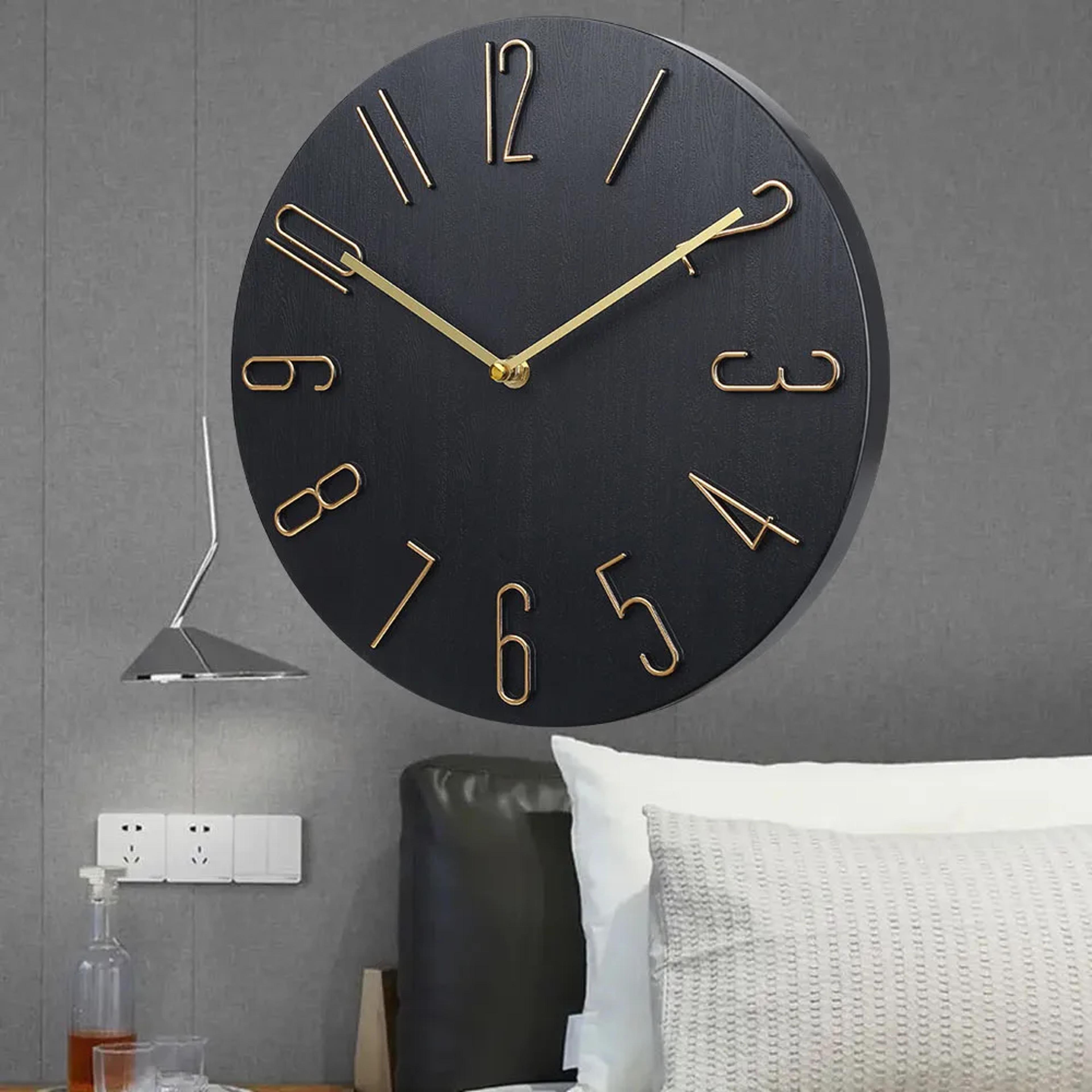 Silent Wall Clock Battery Operated Minimalist Modern Home Decor Clock 0