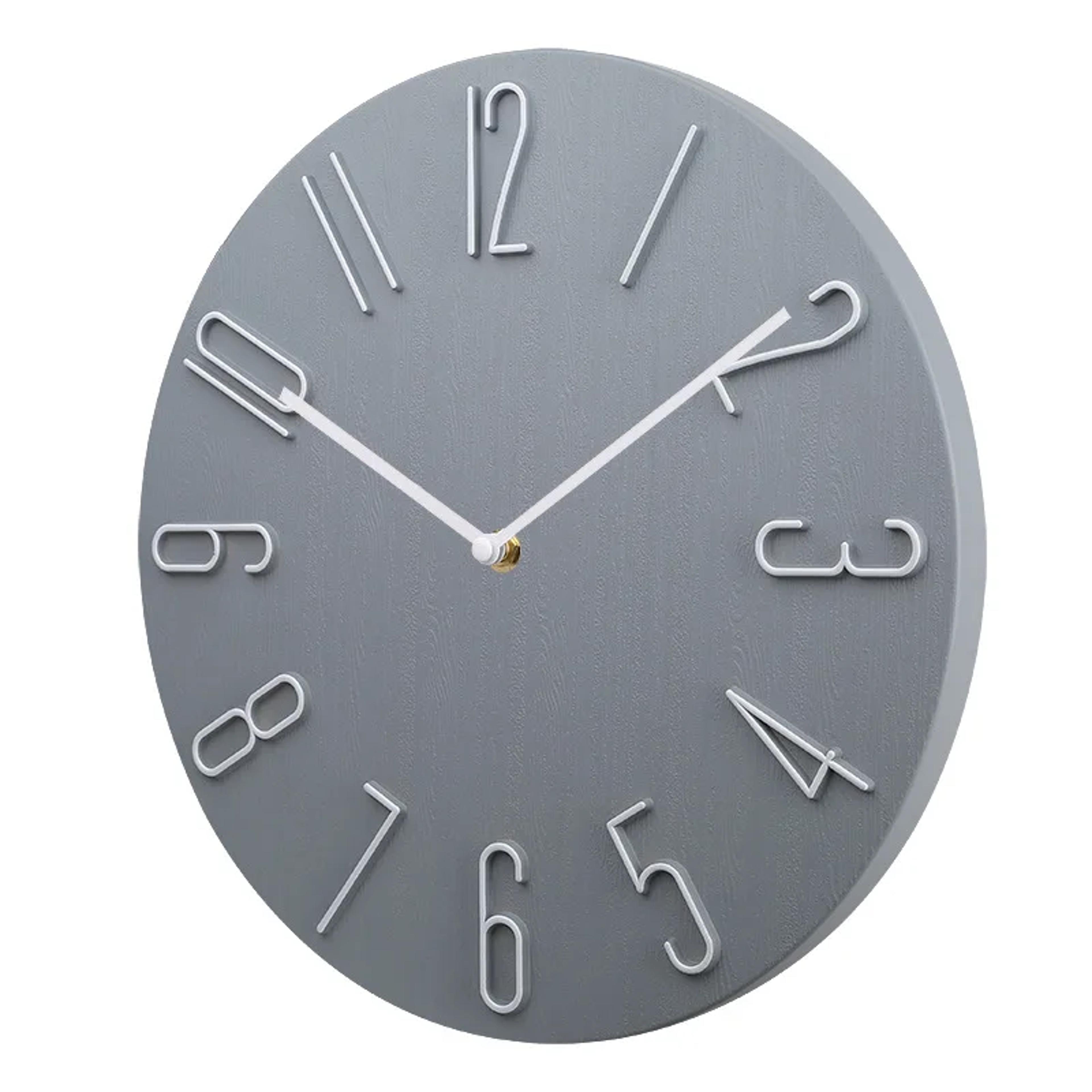 Silent Wall Clock Battery Operated Minimalist Modern Home Decor Clock 10